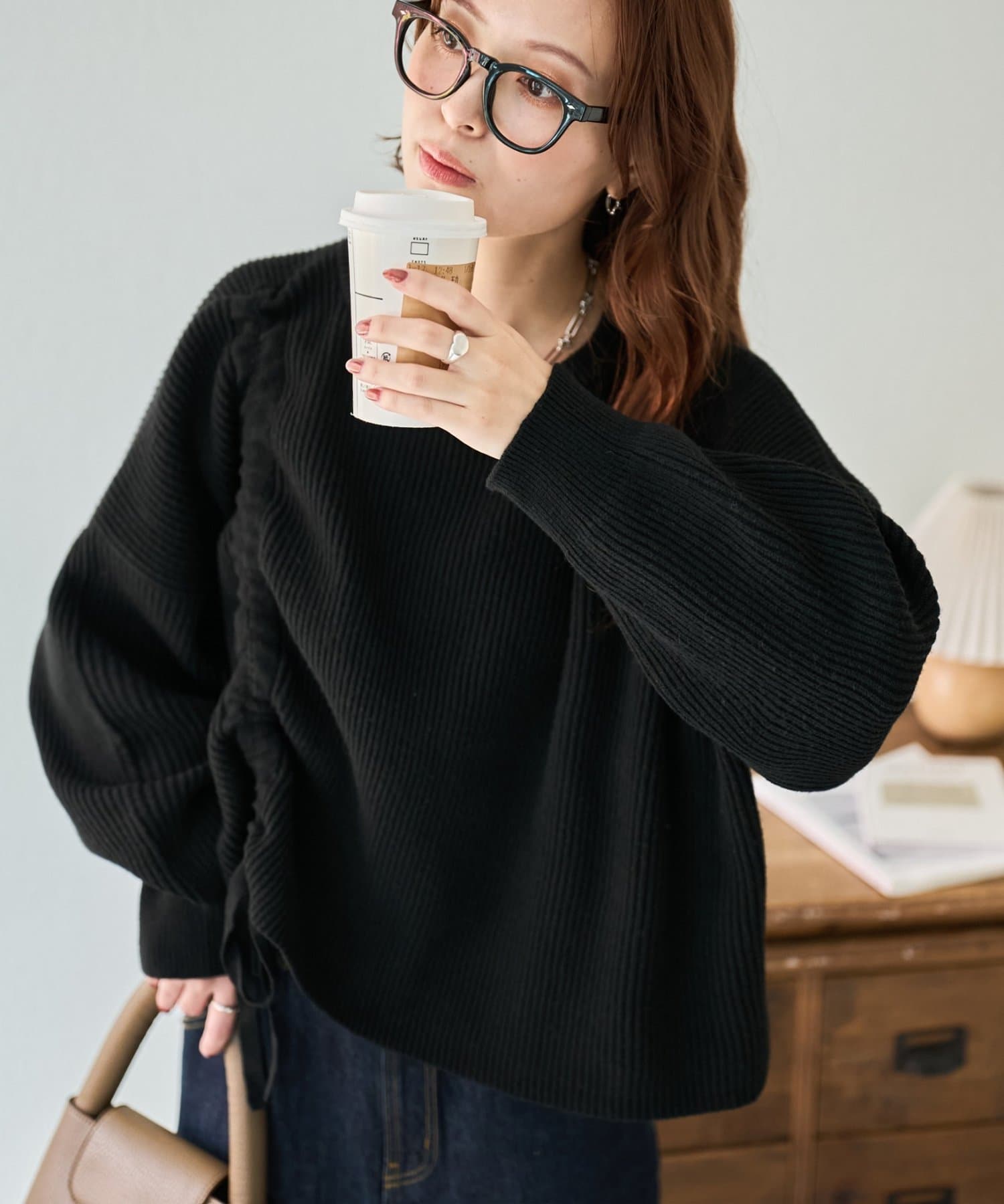 DISCOAT(ディスコート) 【8色展開!/WEB限定】畦ギャザープルオーバー
