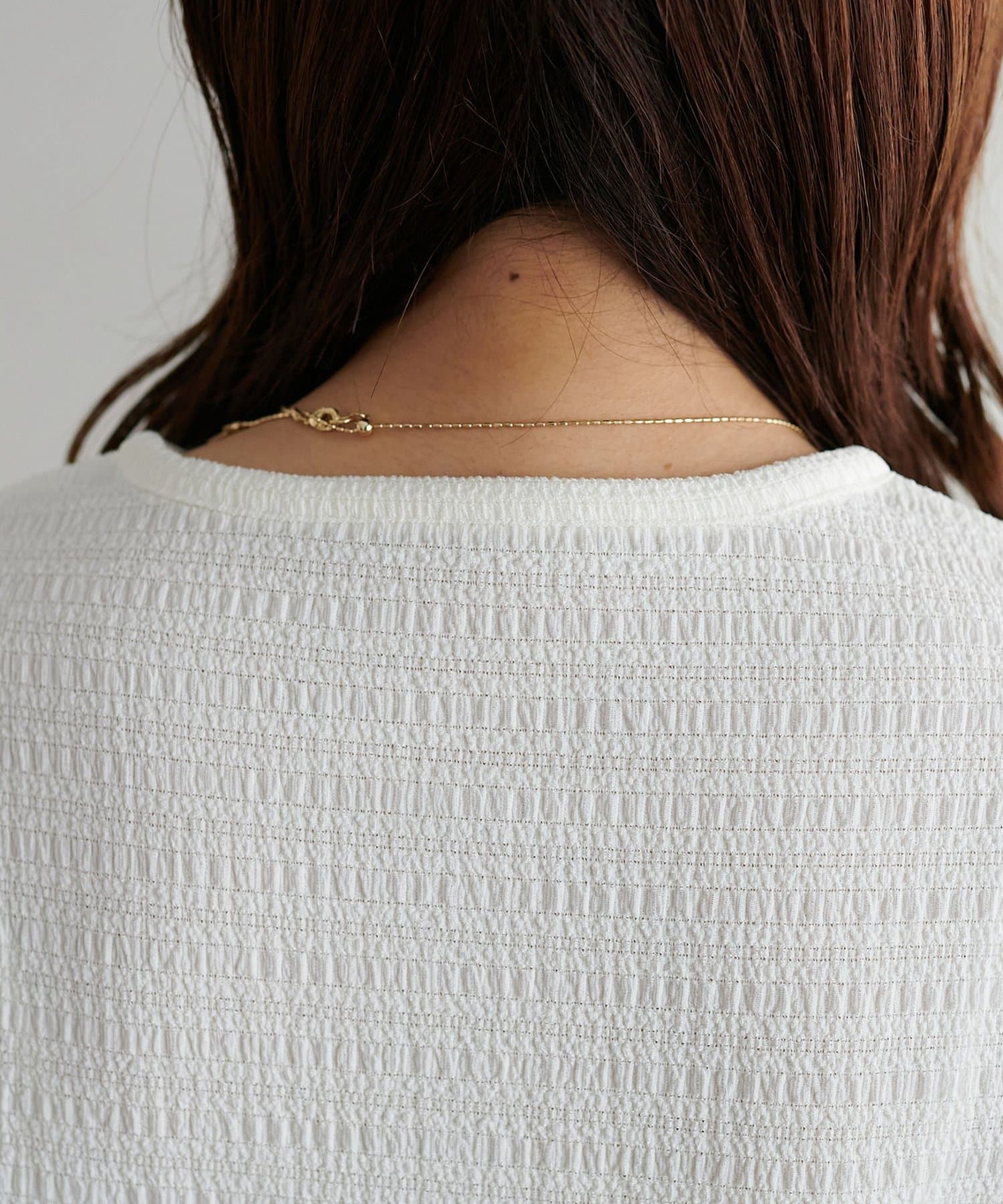 DISCOAT(ディスコート) 【WEB限定】ジャガードリングドット半袖Tシャツ