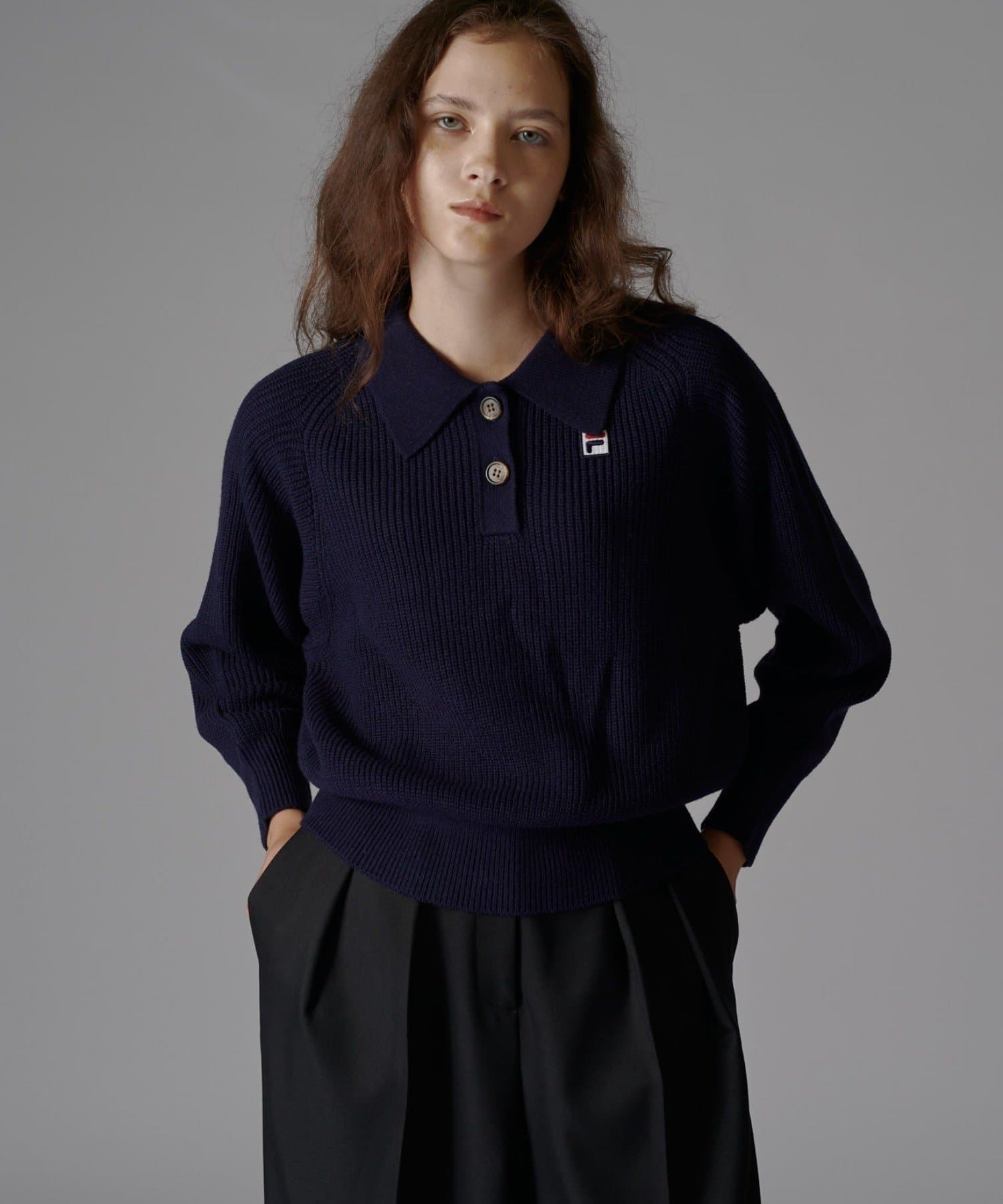 Lui's(ルイス) 【FILA×Lui's】ニットポロ