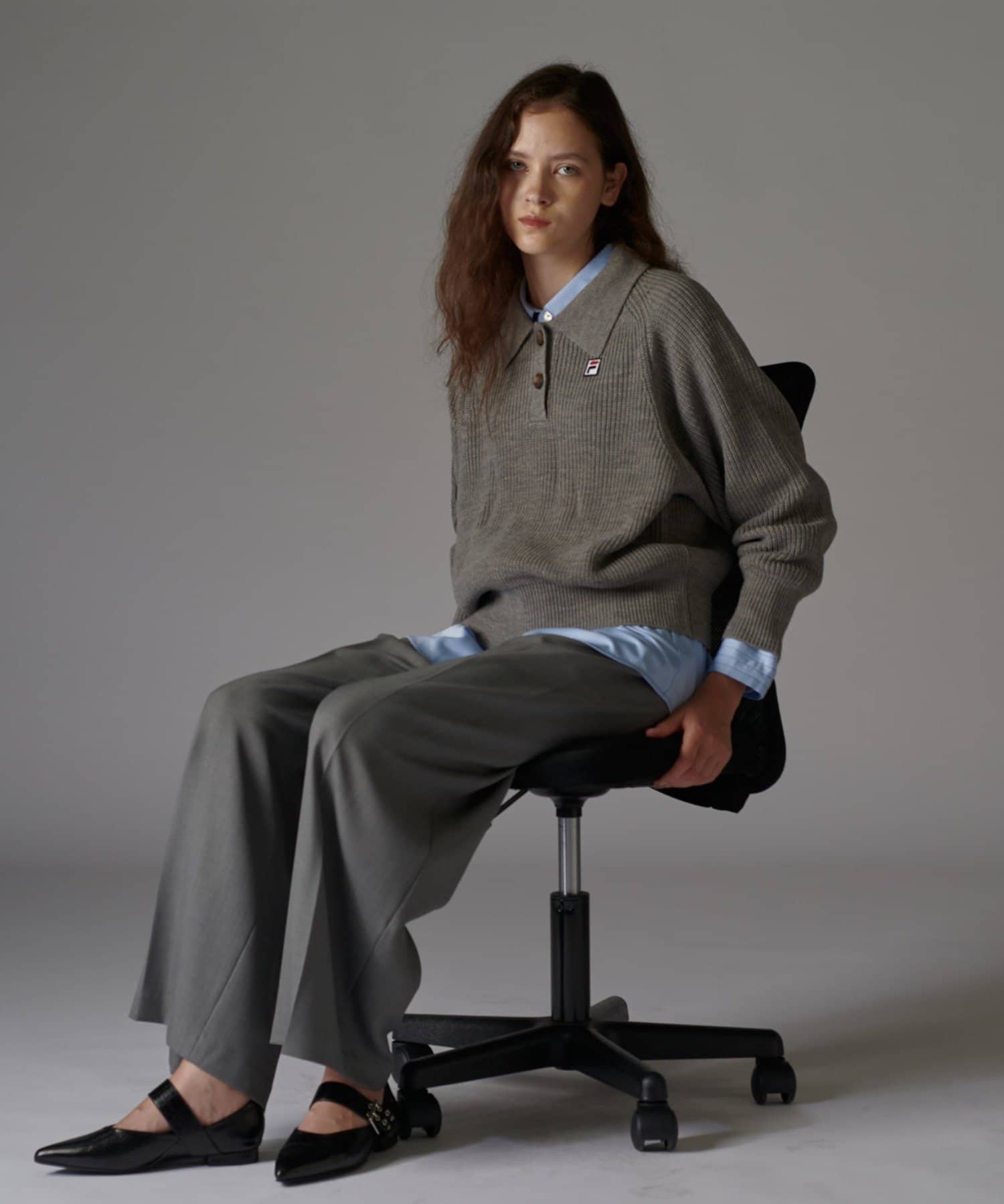 Lui's(ルイス) 【FILA×Lui's】ニットポロ
