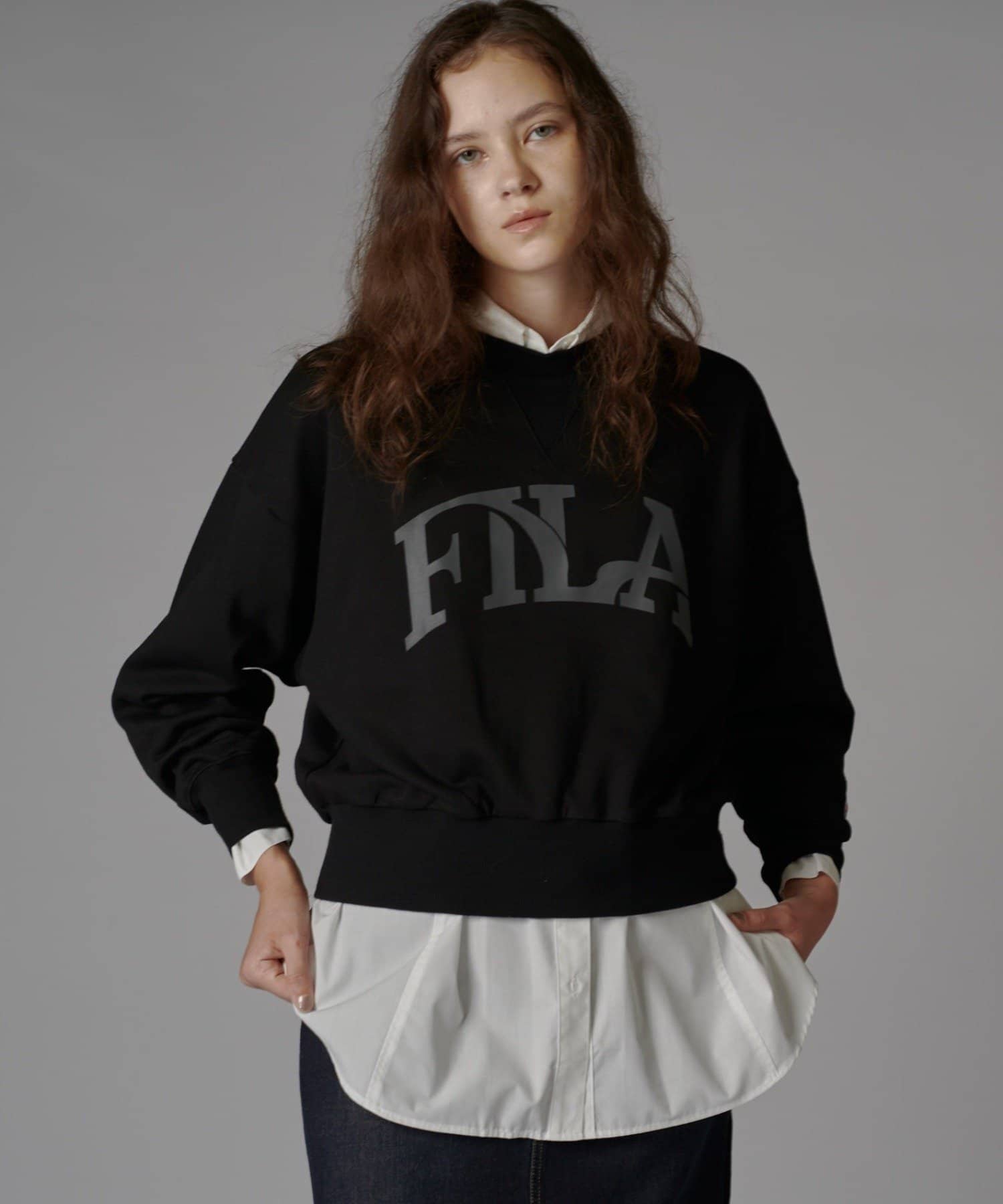 Lui's(ルイス) 【FILA×Lui's】ロゴスウェット