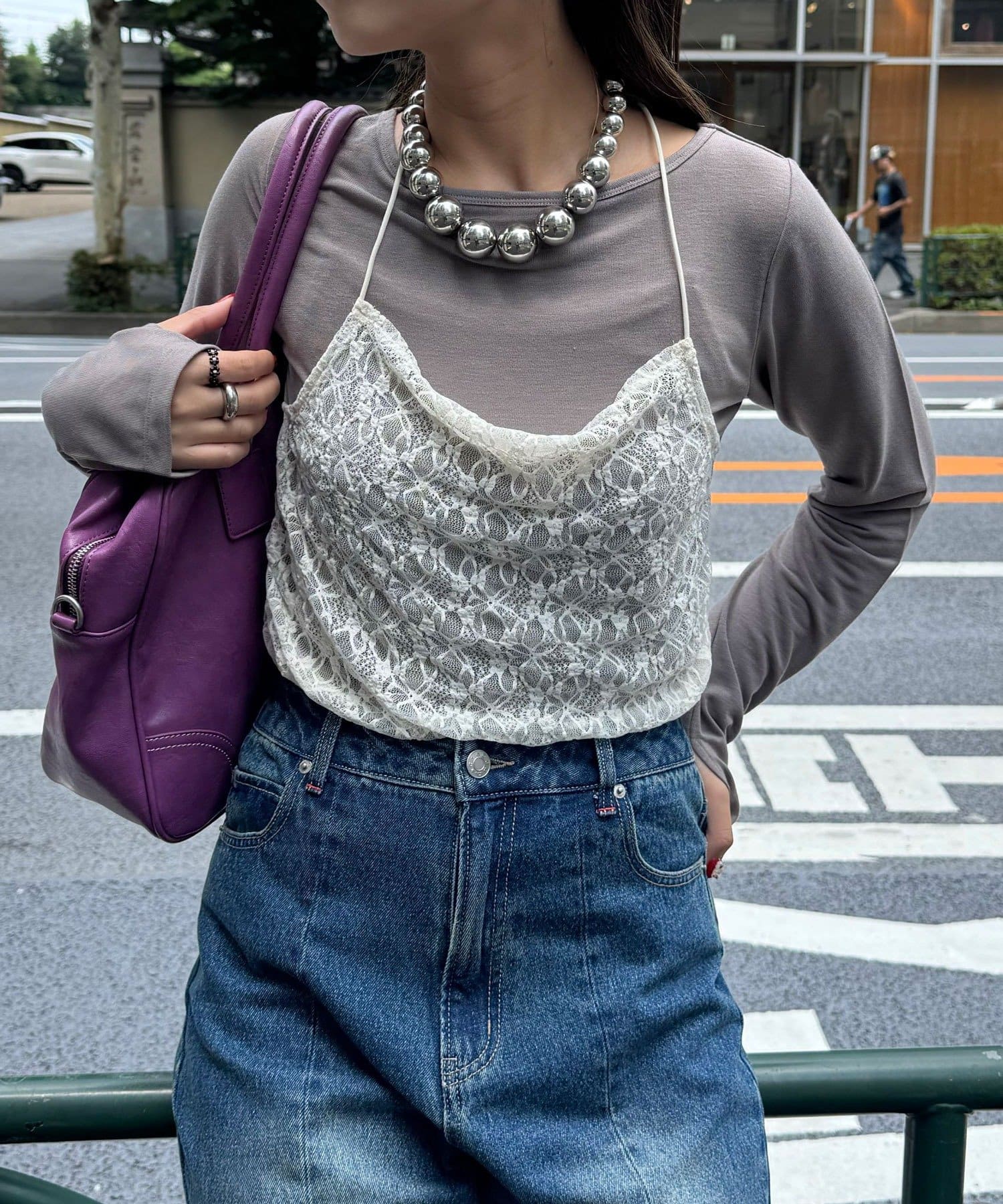 Polaura ビスチェドッキングバルーントップス 再入荷】ビスチェドッキングバルーントップス – poláura