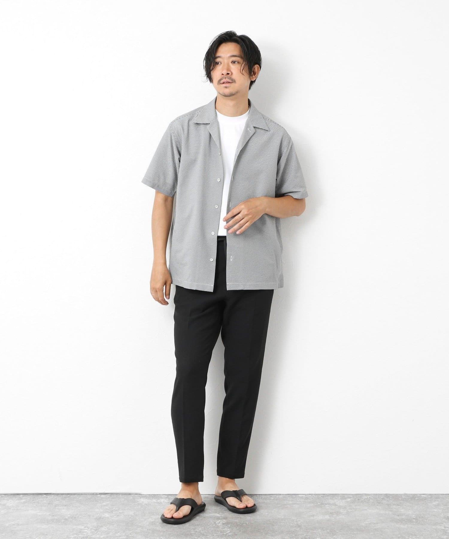 NOLLEY'S(ノーリーズ) DotAir撥水ストレッチオープンカラー