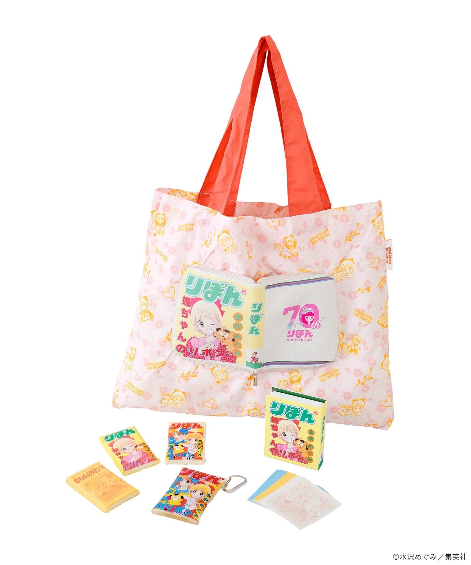 3COINS(スリーコインズ) ポケットティッシュ6個セット／姫ちゃんのリボン（りぼん70周年）