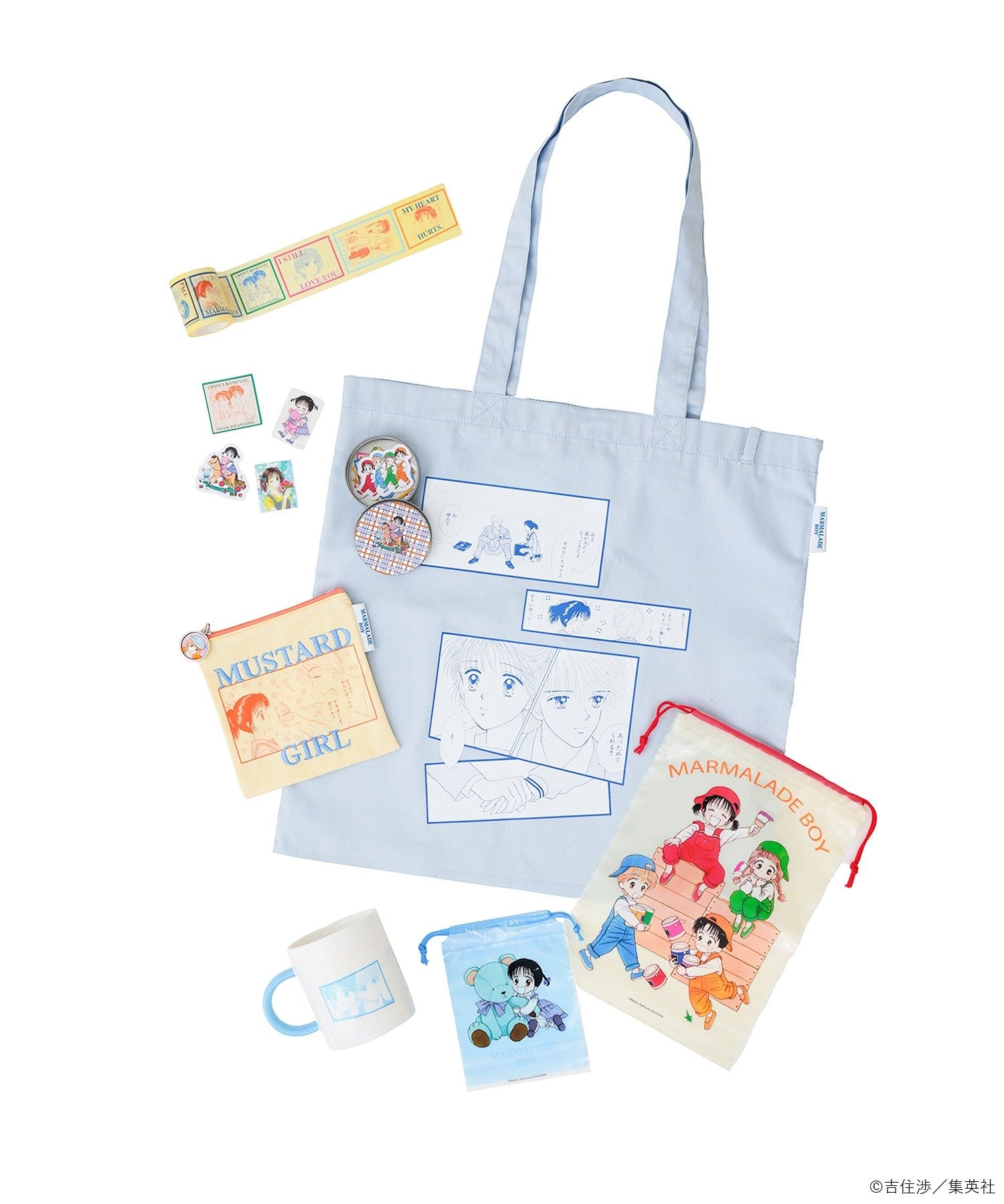 3COINS(スリーコインズ) ストックBAG／ママレード・ボーイ（りぼん70周年）