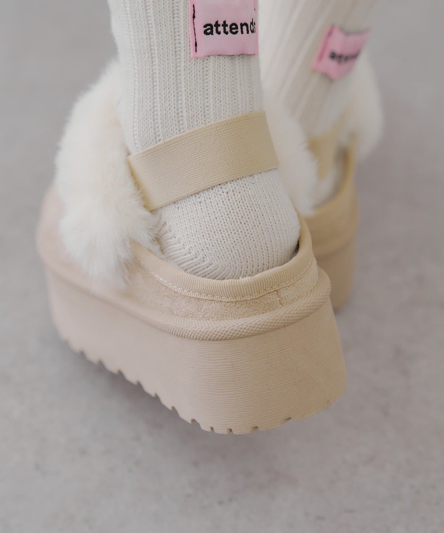 Remind me and forever(リマインドミーアンドフォーエバー) フェイクムートンボアサンダル