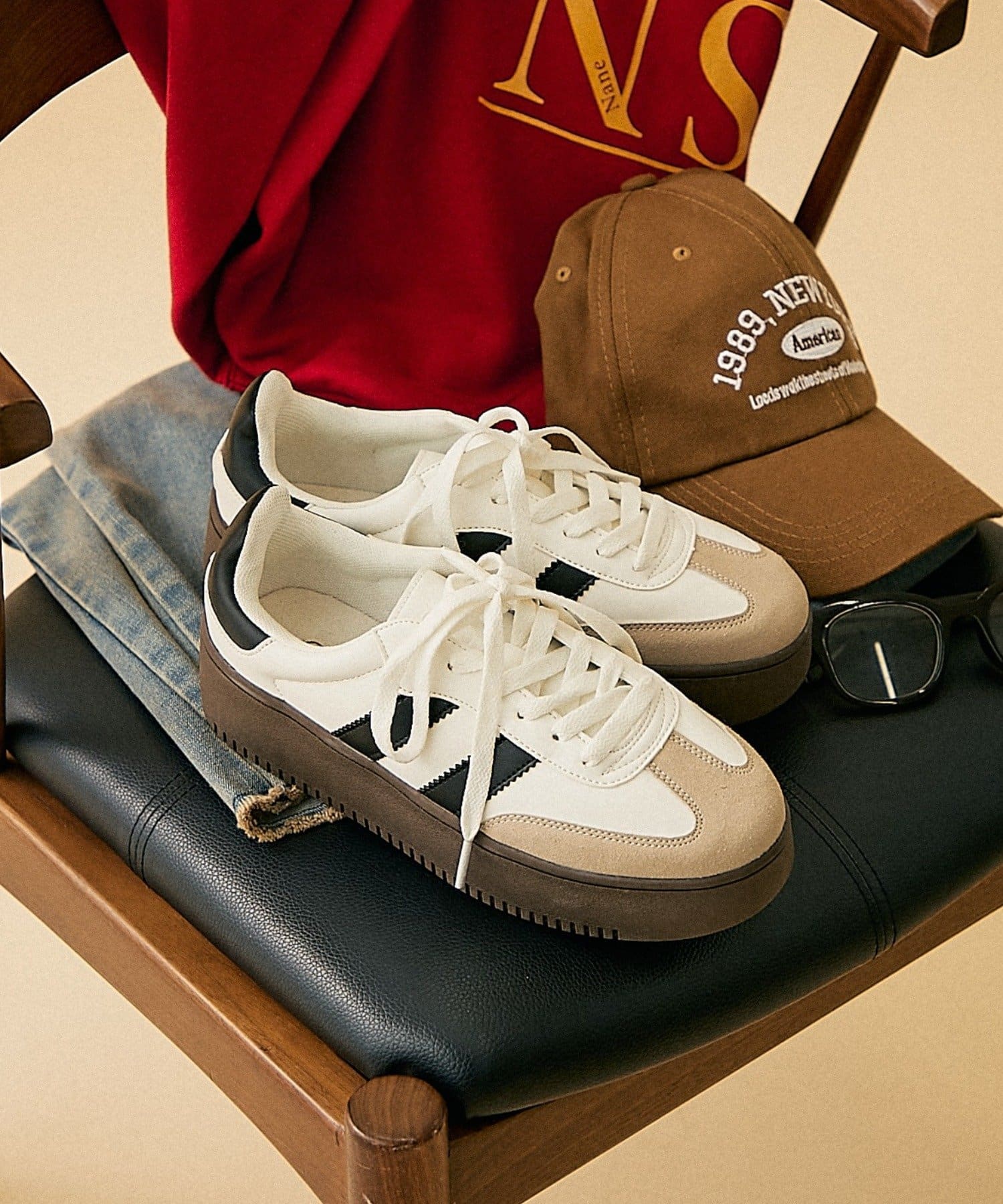 Remind me and forever(リマインドミーアンドフォーエバー) 【2025AW】ダブルラインスニーカー