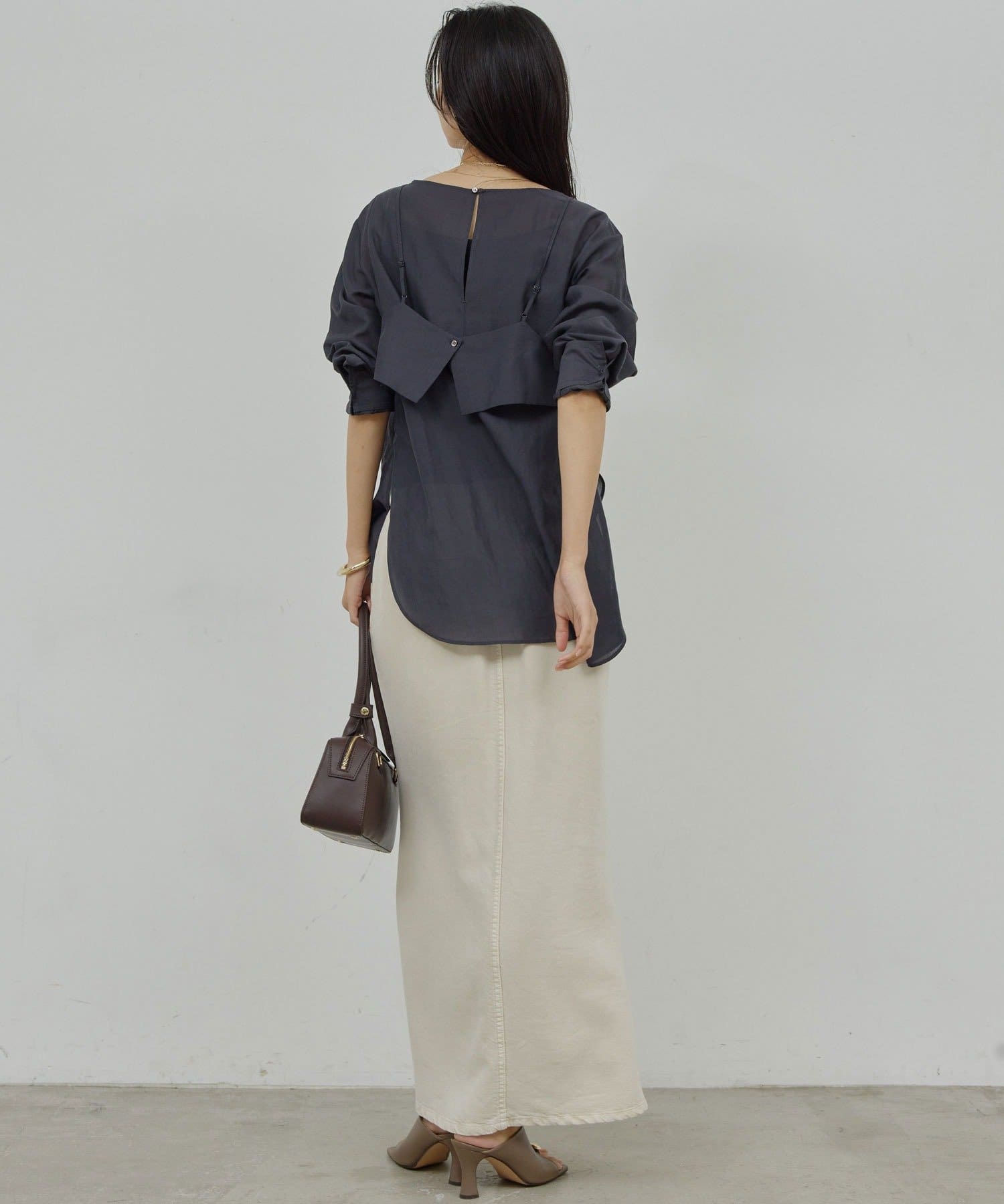 GALLARDAGALANTE(ガリャルダガランテ) 【12/11(木)12:00～新色PK/CGY予約開始】ビスチェレイヤードシャツ