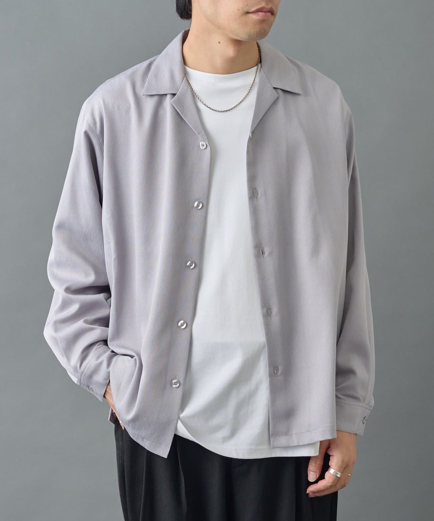 フェードヨウリュウ長袖オープンカラーシャツ | COLONY 2139(コロニー