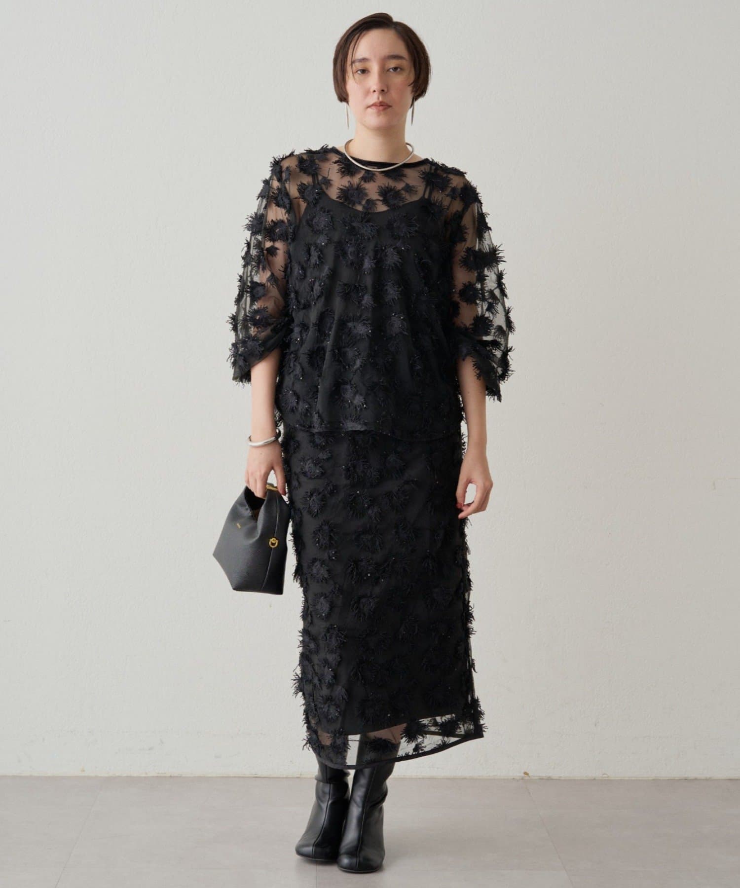 【Atelier N5/アトリエヌメロサンク】ラップスカート Loungedress スカート 「Atelier N5/アトリエヌメロサンク