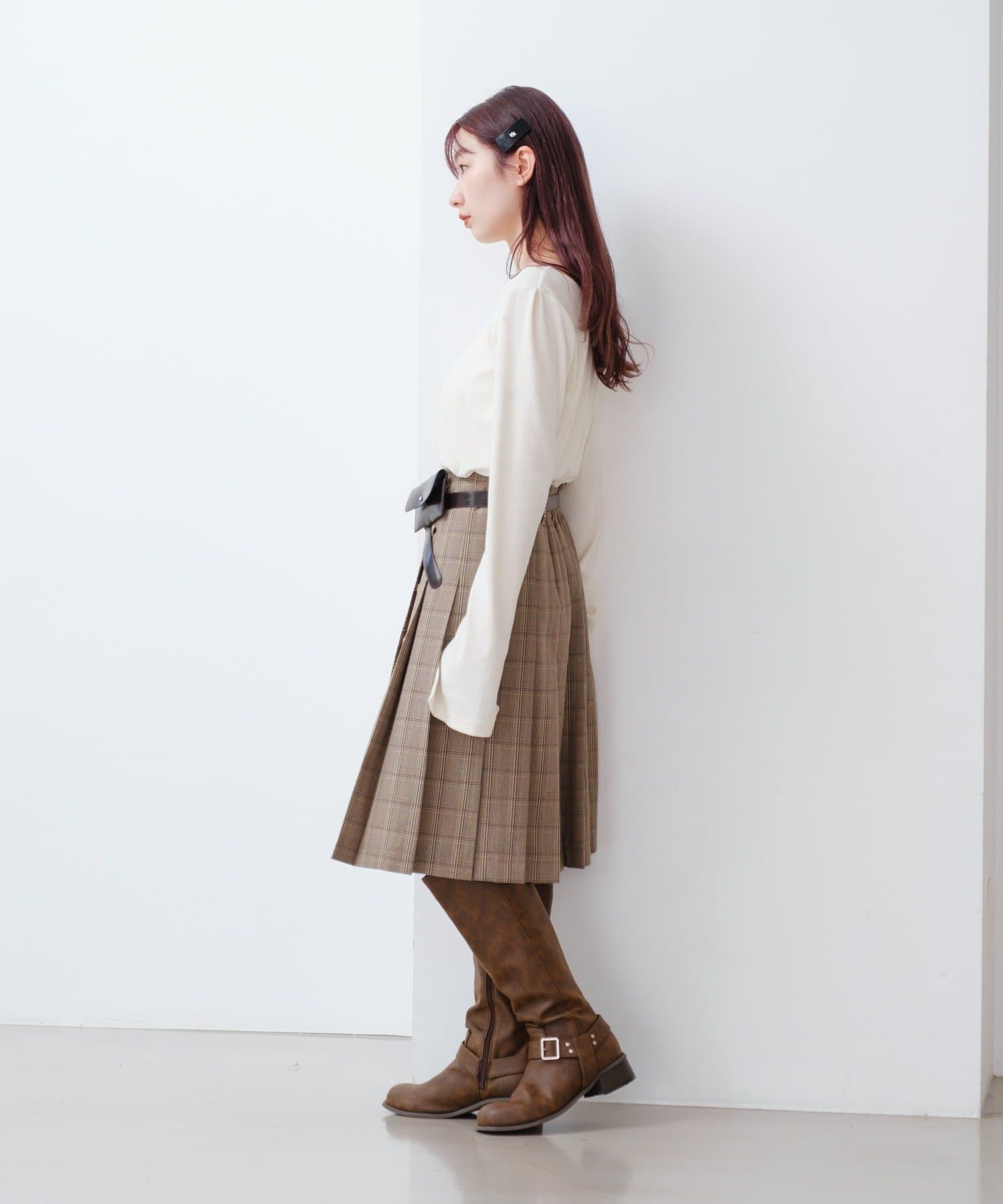 Kastane(カスタネ) 【9.6(土)12:00-9.7(日)23:59二日限定販売/再入荷なし/オーダー会限定アイテム】チェックミドルスカート