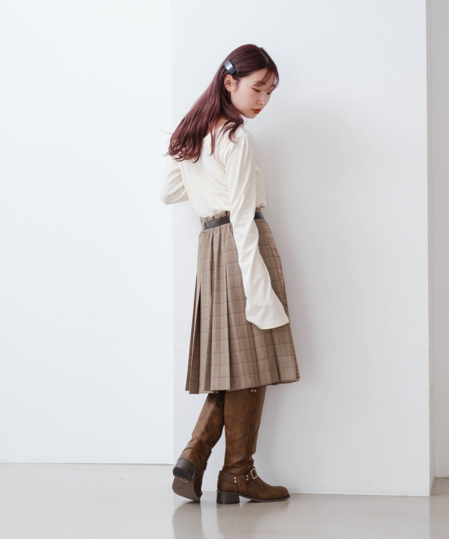 Kastane(カスタネ) 【9.6(土)12:00-9.7(日)23:59二日限定販売/再入荷なし/オーダー会限定アイテム】チェックミドルスカート