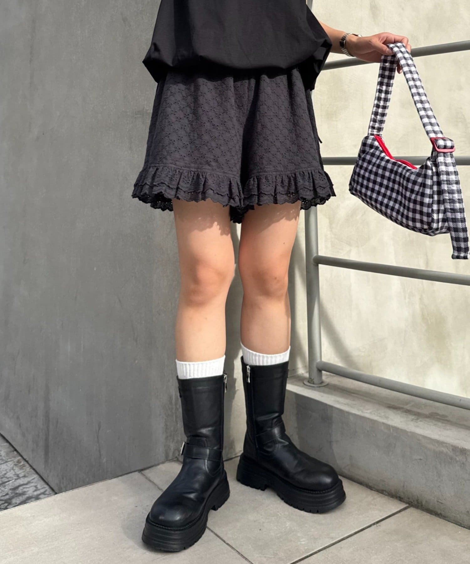 CIAOPANIC TYPY(チャオパニックティピー) 【HELLO.SANFRANCISCO/ハローサンフランシスコ】レースフリルショートパンツ