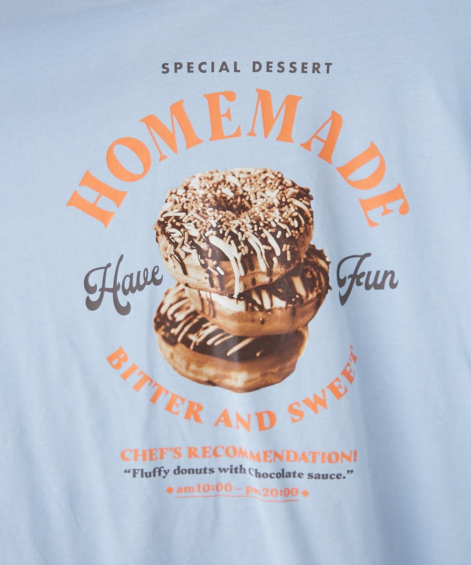 CIAOPANIC TYPY(チャオパニックティピー) 【HELLO.SANFRANCISCO/ハローサンフランシスコ】配色ステッチカフェメニューTEE