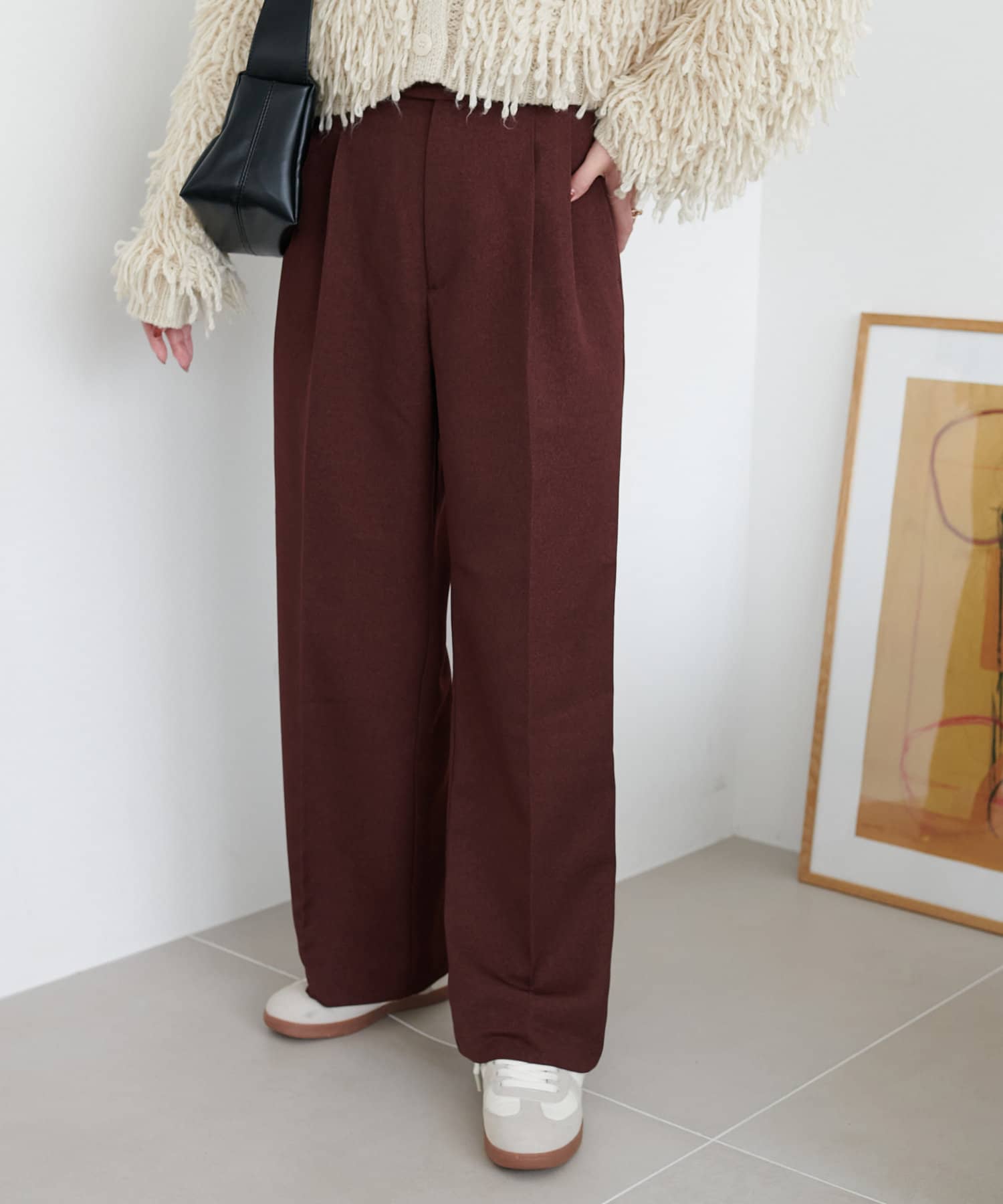 Discoat】ウールライクストレートパンツ | OUTLET(アウトレット