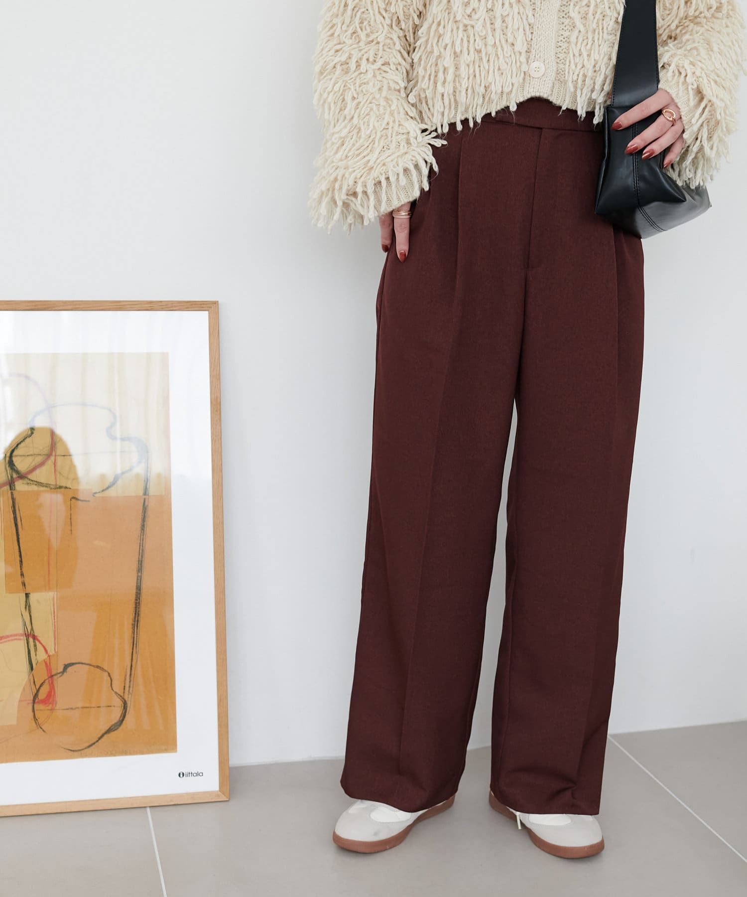 Discoat】ウールライクストレートパンツ | OUTLET(アウトレット