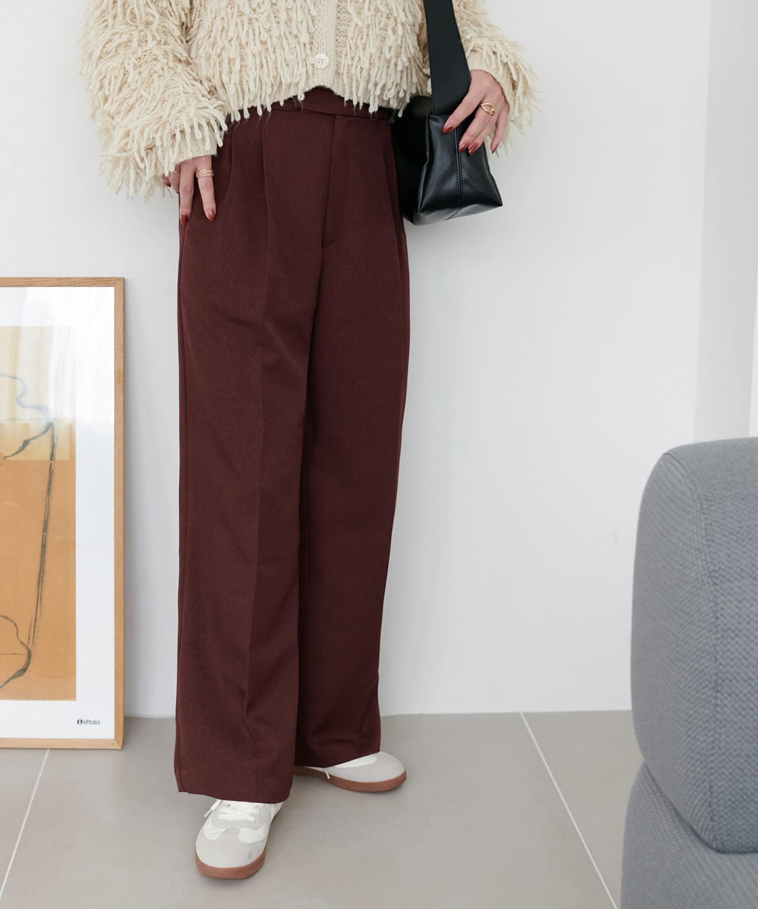 Discoat】ウールライクストレートパンツ | OUTLET(アウトレット