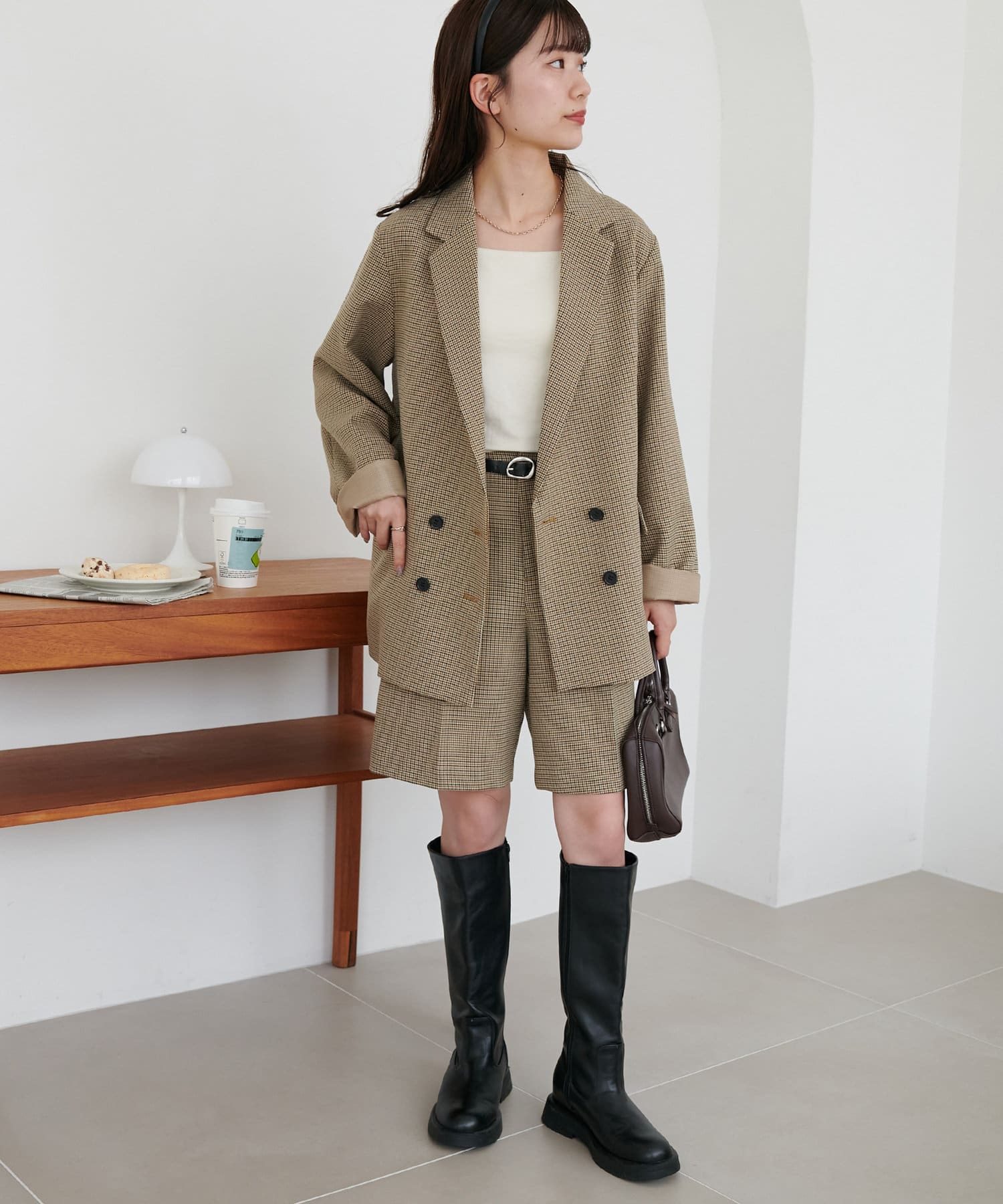 OUTLET(アウトレット) 【Discoat】ウールライクショートパンツ