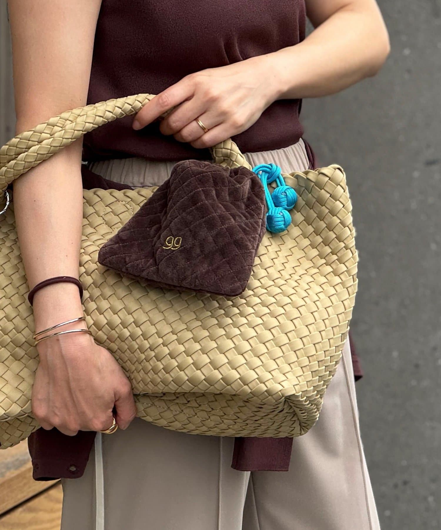 NOLLEY'S(ノーリーズ) 【grace grace/グラスグラス】パデッドキンチャクポーチ