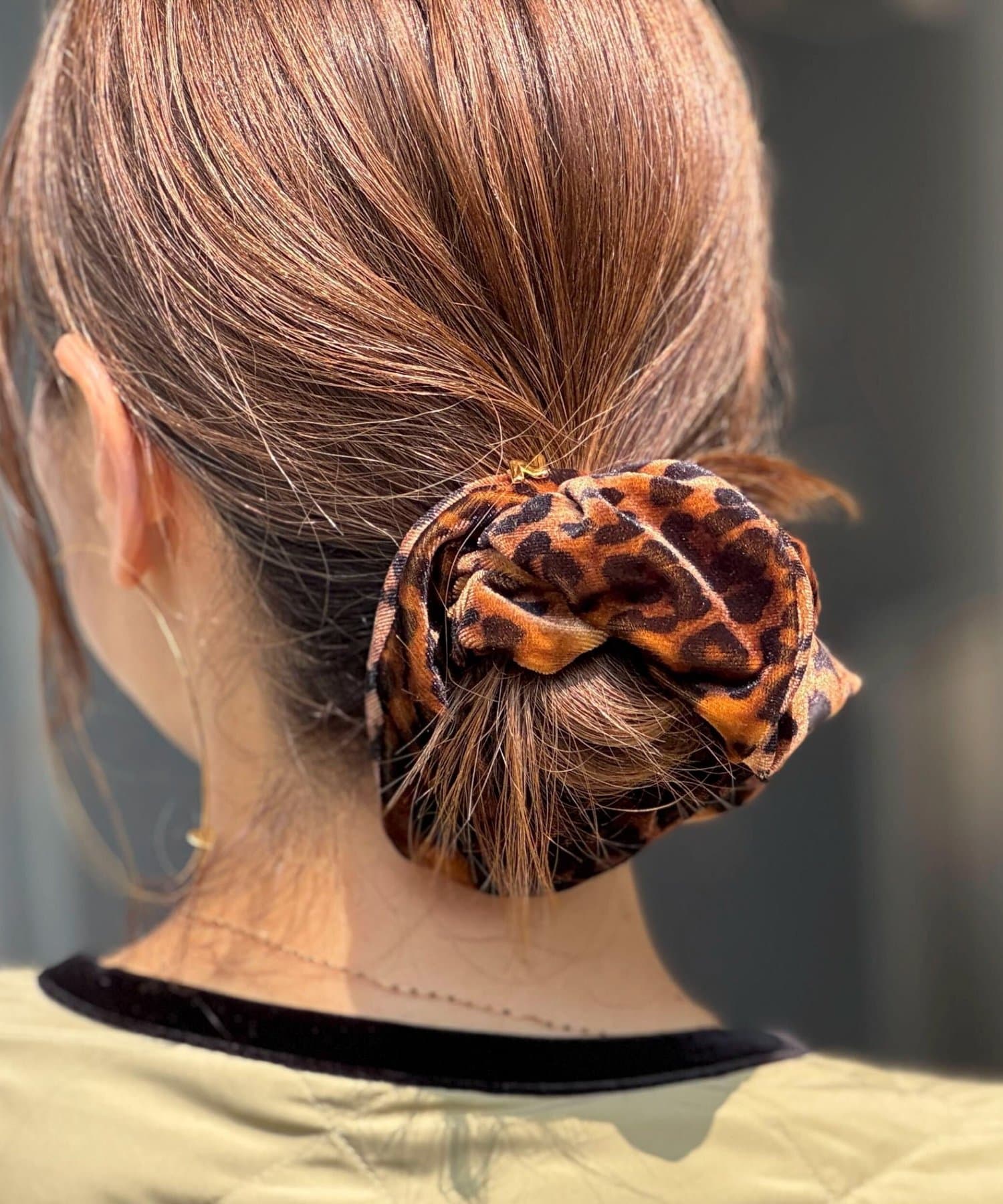 NOLLEY'S(ノーリーズ) 【NOLLEYS GOODS】 ハートレオパード柄シュシュ