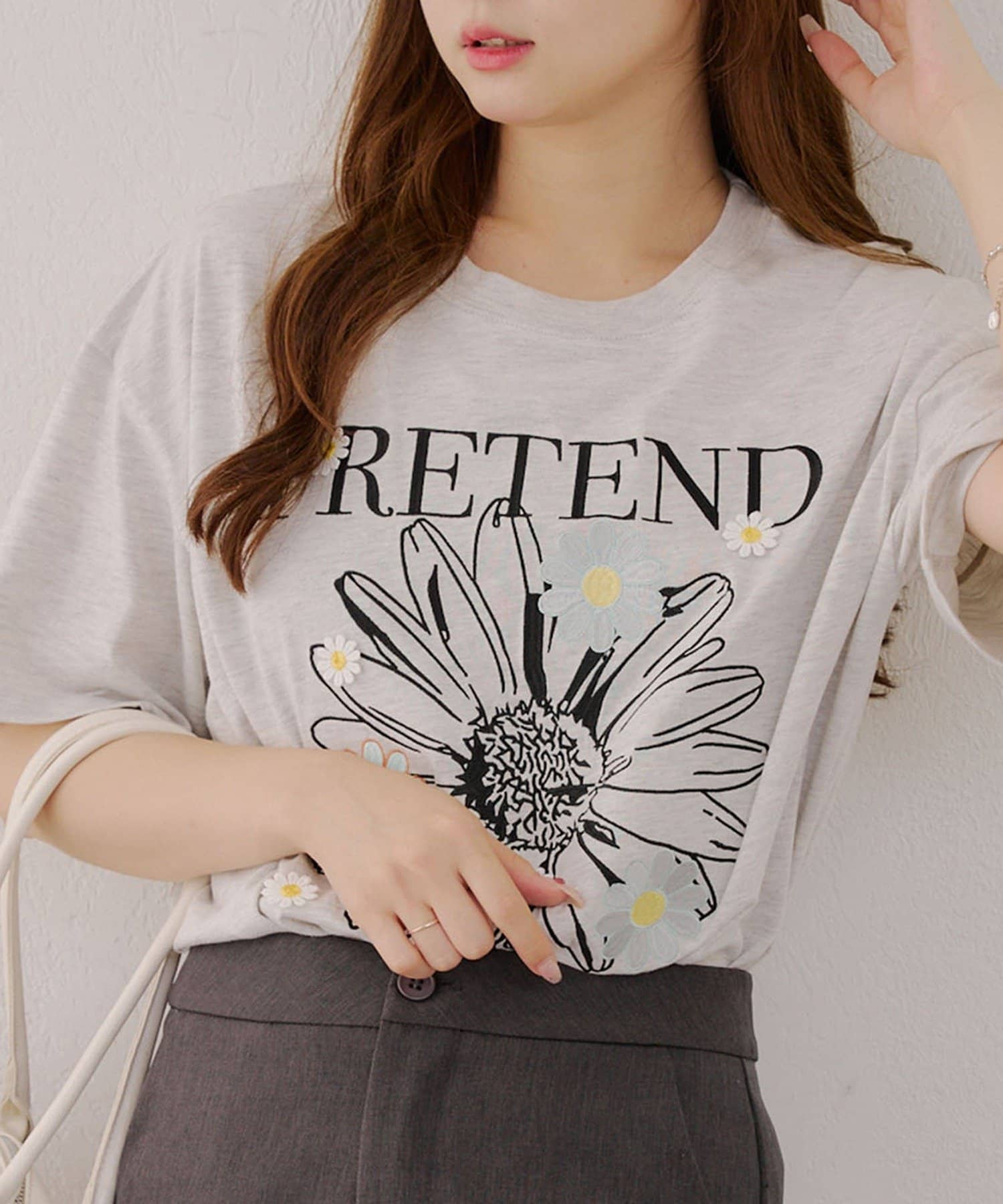 NICE CLAUP / OLIVE des OLIVE OUTLET(ナイスクラップ  / オリーブ デ オリーブ アウトレット) 【RMAF】デイジーBIGTシャツ