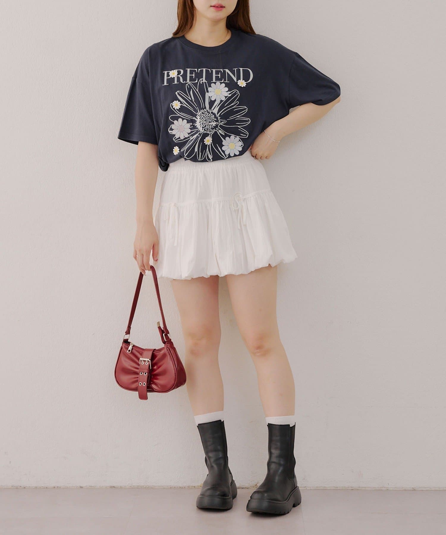 NICE CLAUP / OLIVE des OLIVE OUTLET(ナイスクラップ  / オリーブ デ オリーブ アウトレット) 【RMAF】デイジーBIGTシャツ
