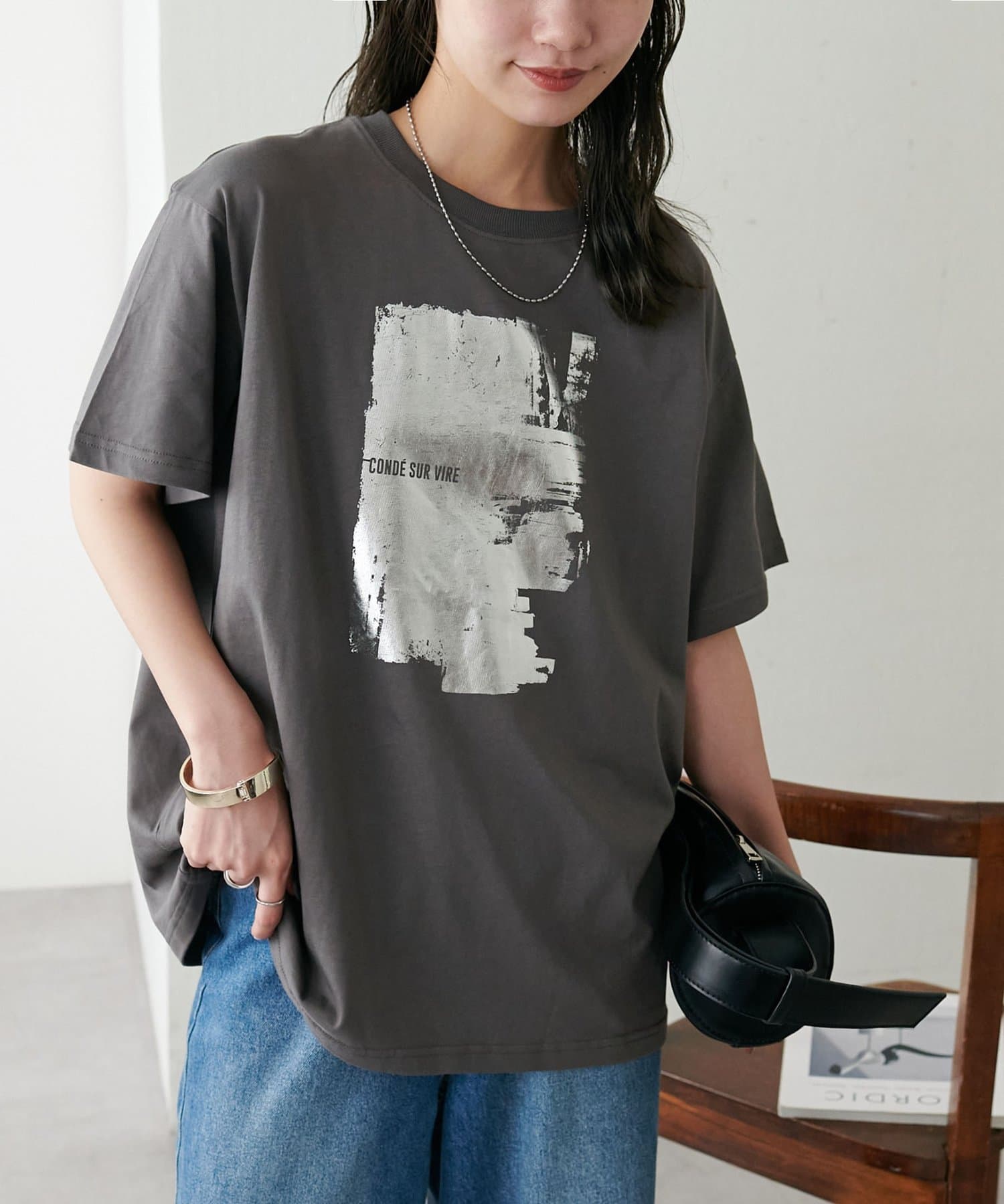 DISCOAT(ディスコート) 【ユニセックス】ハクグラフィックTシャツ
