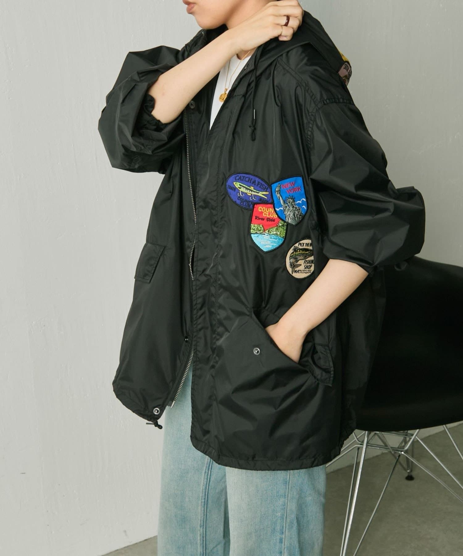 ear PAPILLONNER フード付きコートSUM1 STYLE セール 65%OFF】【ear PAPILLONNER】ハーフコート【SUM1 STYLE