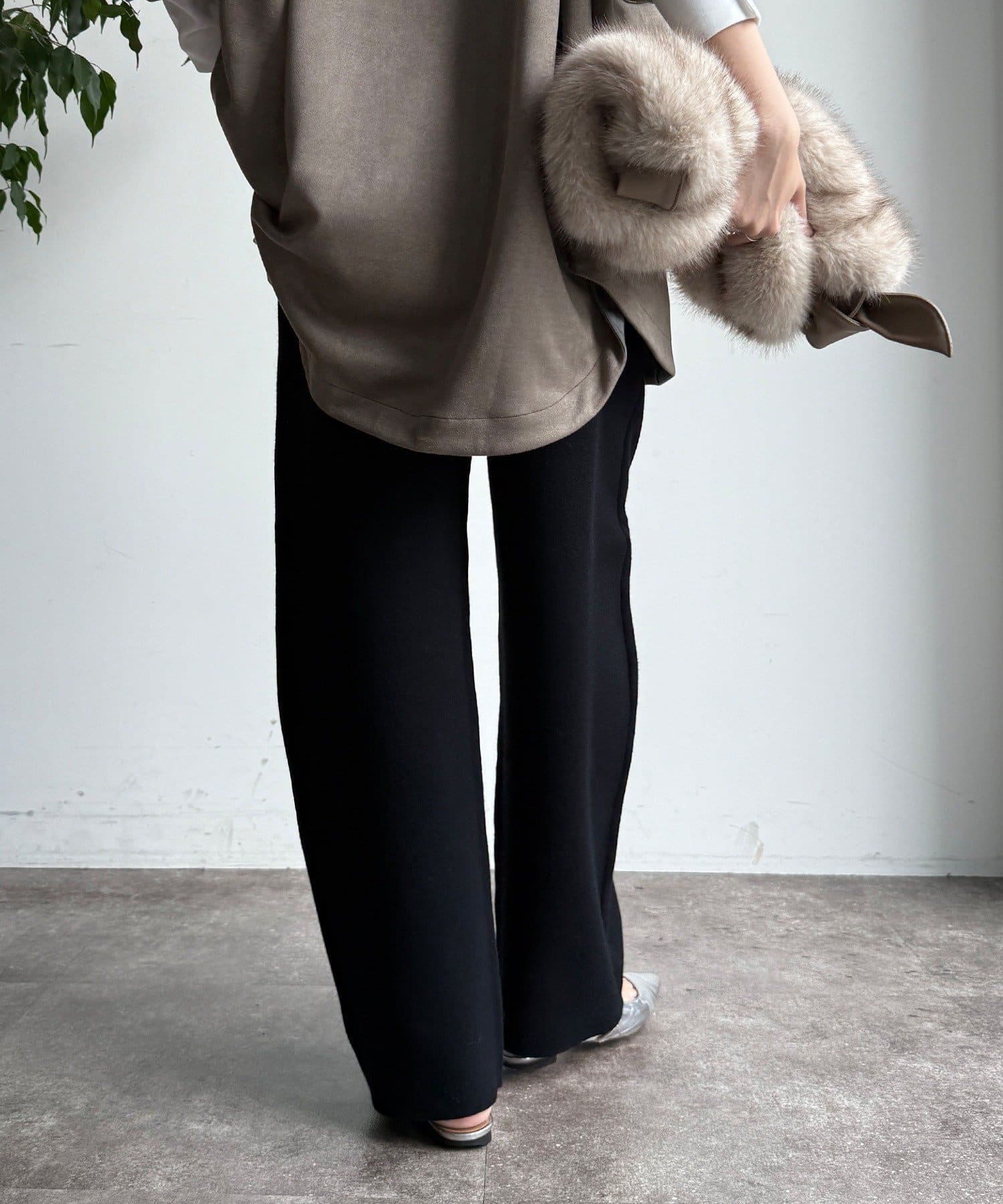 DOUDOU(ドゥドゥ) 【WEB限定】ニットパンツセットアップ