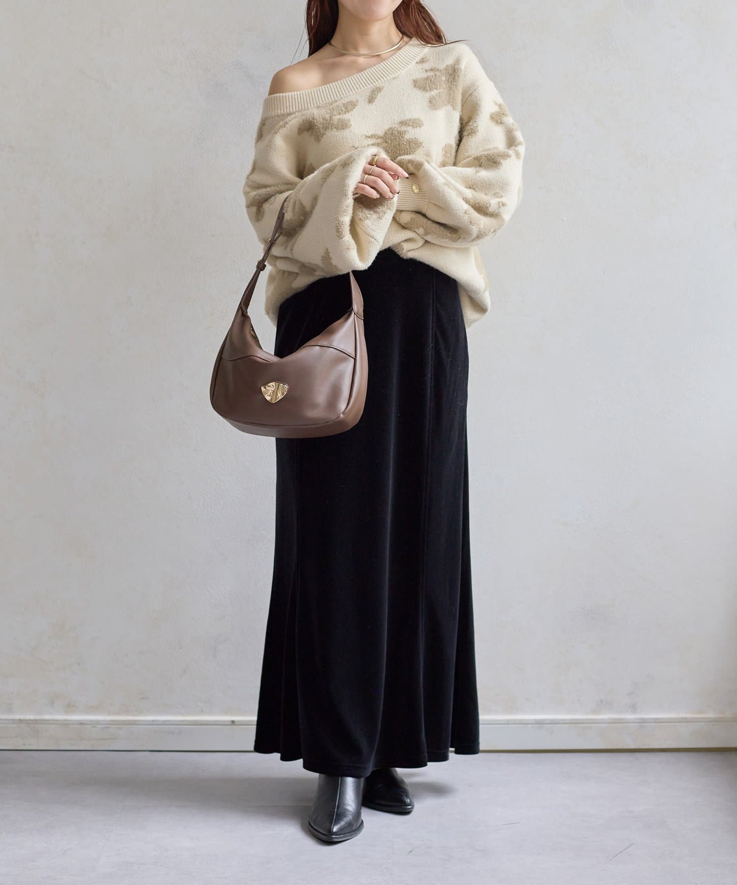 Thevon. 【Yuna＆Mayuコラボ企画】ニュアンスワンハンドルバッグ Yuna＆Mayuコラボ企画】ニュアンスワンハンドルバッグ | Thevon