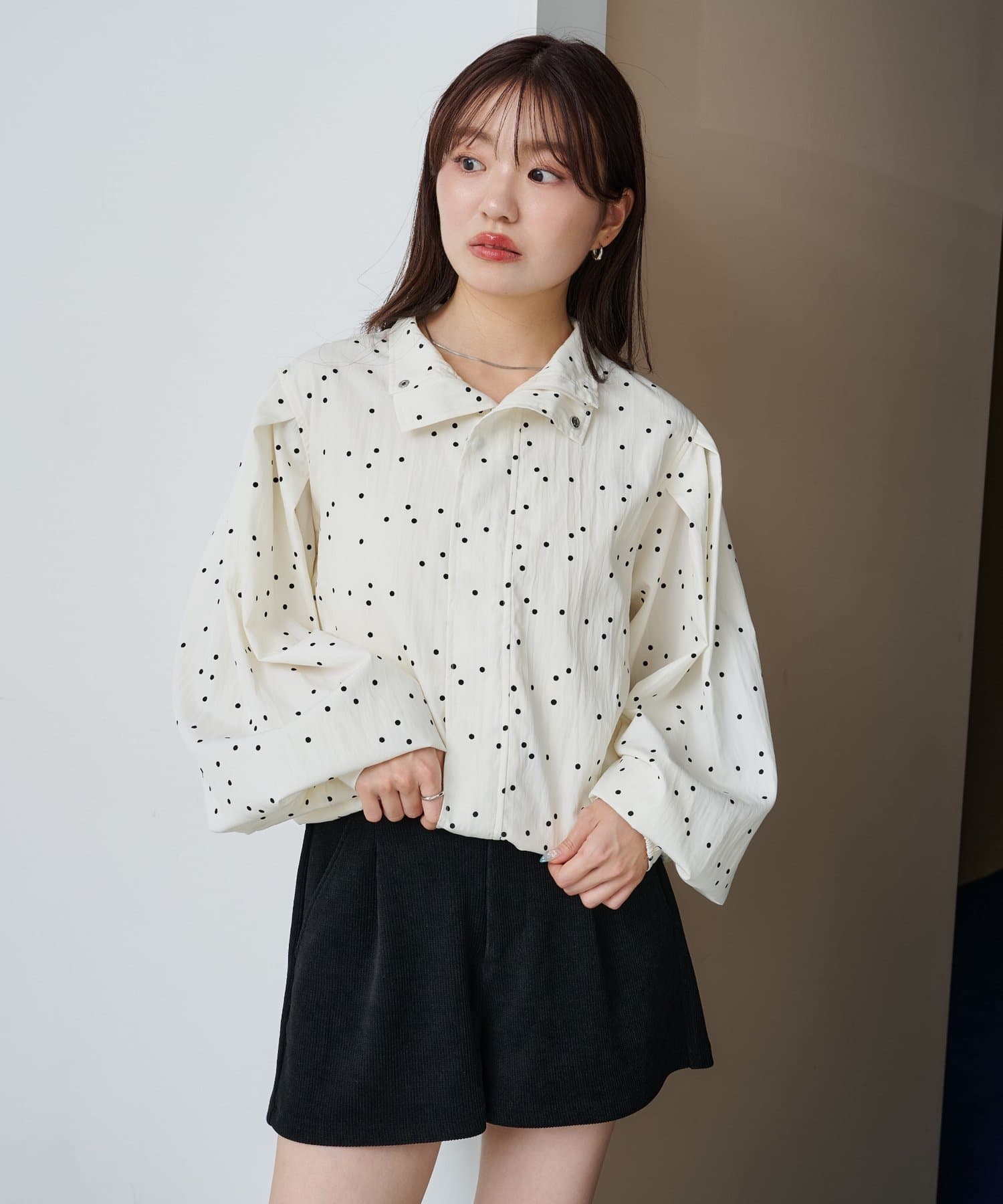 Kastane(カスタネ) 【9.6(土)12:00-9.7(日)23:59二日限定販売/再入荷なし/オーダー会限定アイテム】ドットブルゾン