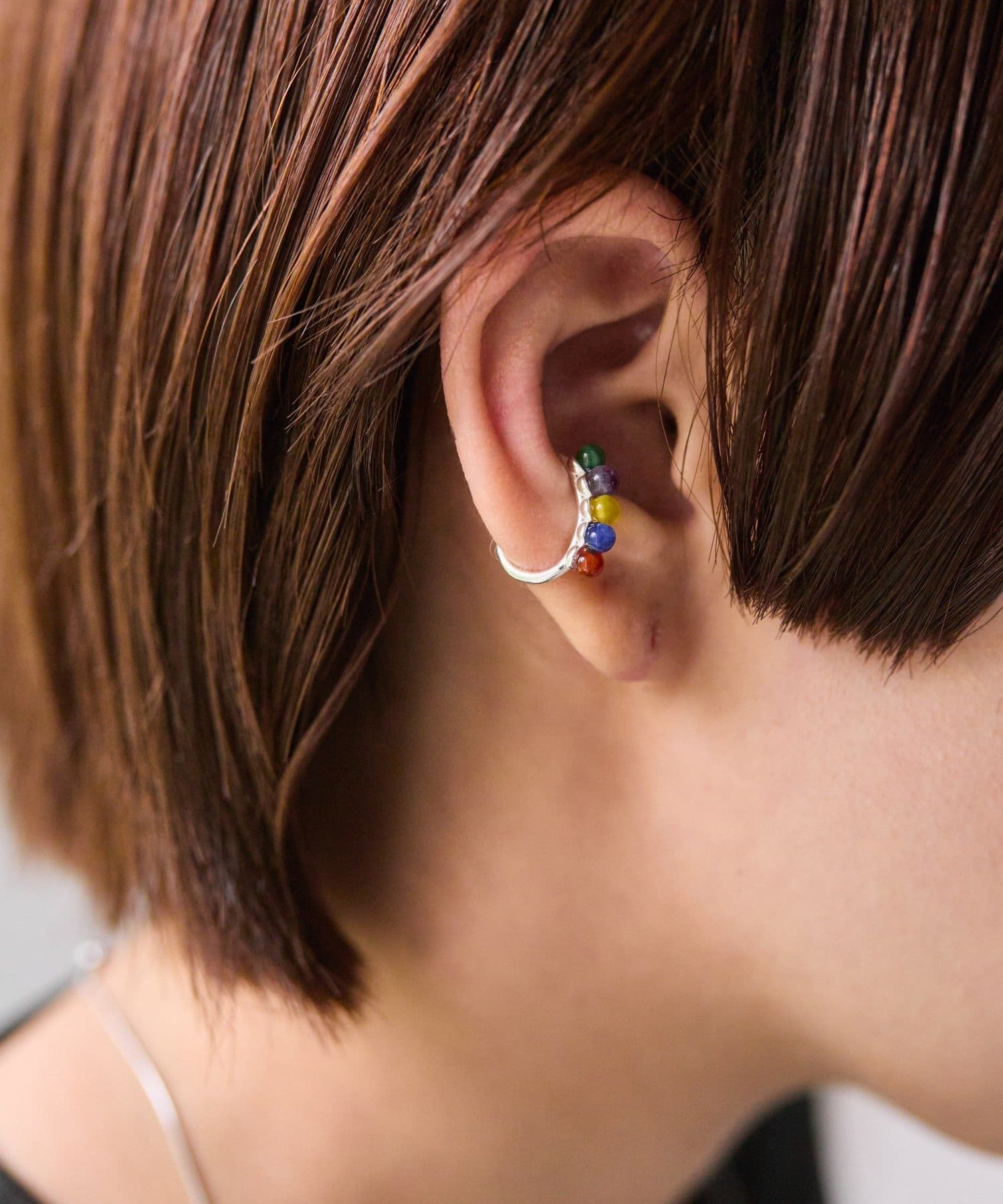ear PAPILLONNER(イア パピヨネ) 《WEB限定/スターリングシルバー使用》ファイブカラーイヤーカフ