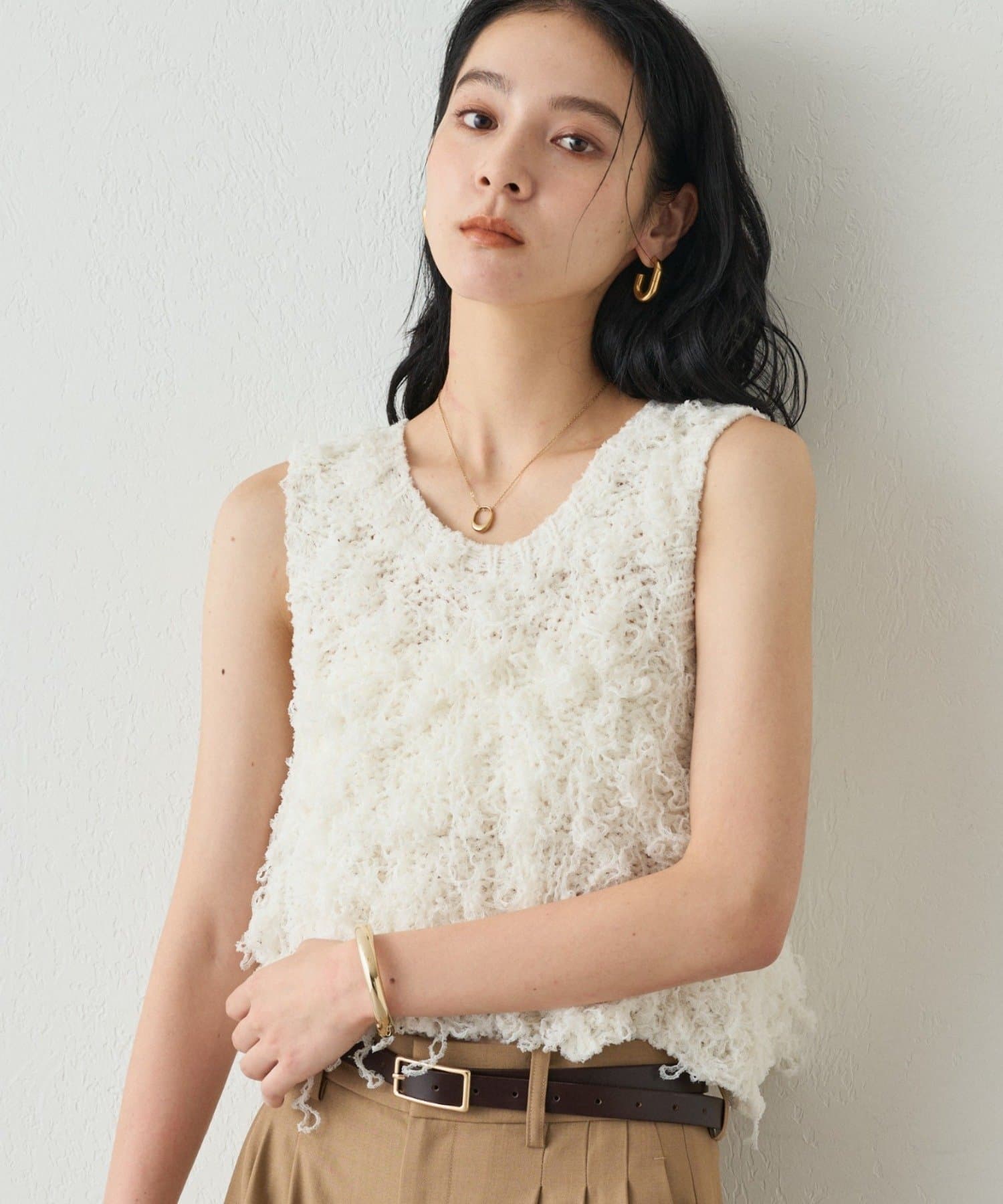 LOUNGEDRESS(ラウンジドレス) チュールループニットベスト