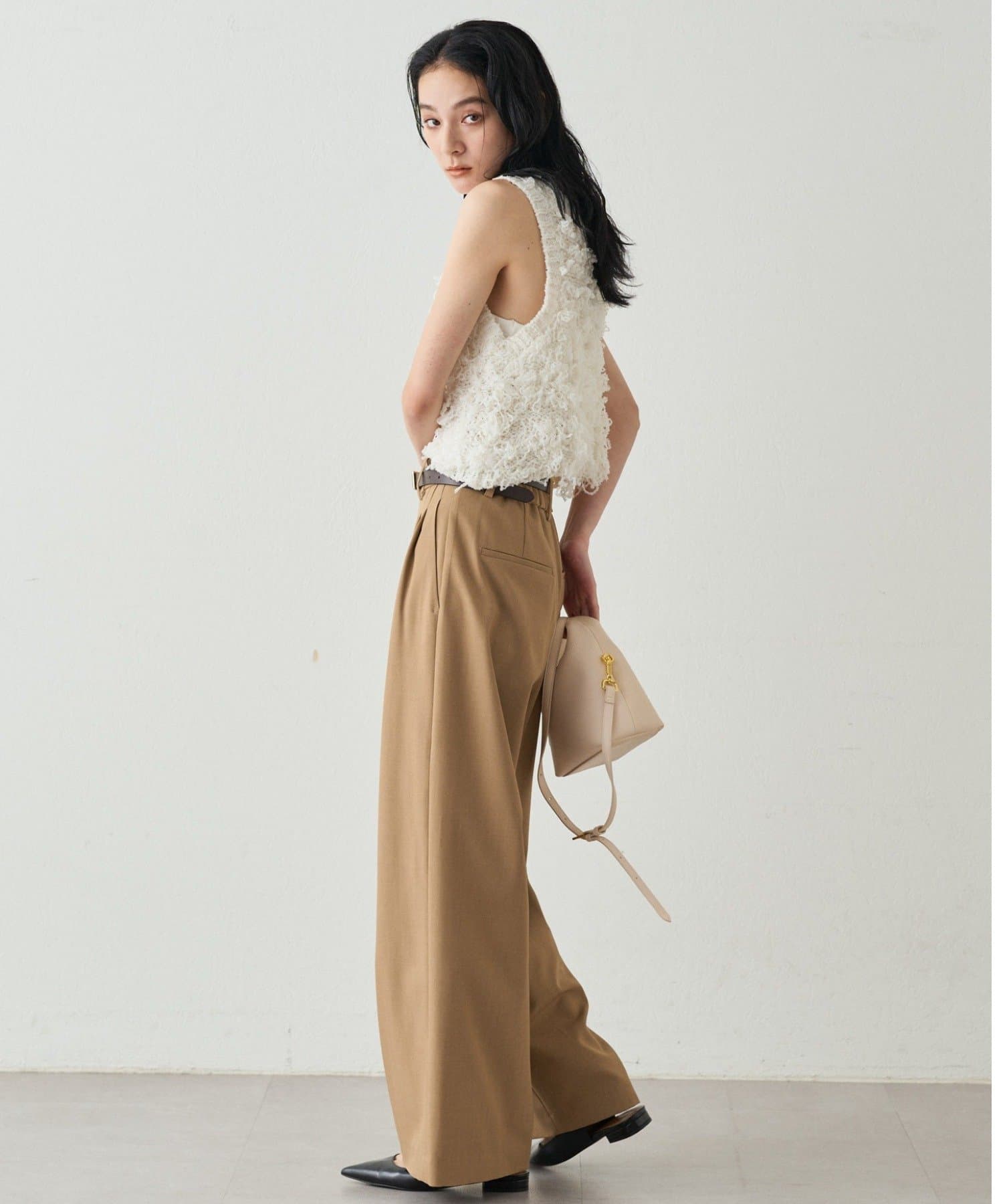チュールループニットベスト | LOUNGEDRESS(ラウンジドレス