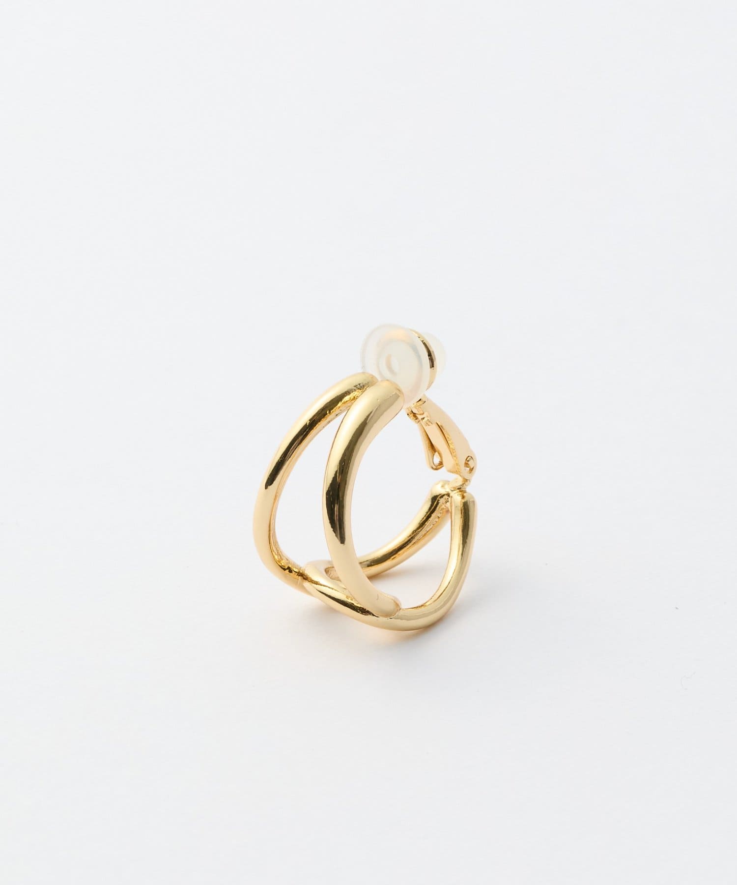 DISCOAT(ディスコート) 【GOLDY】ダブルフープイヤリング