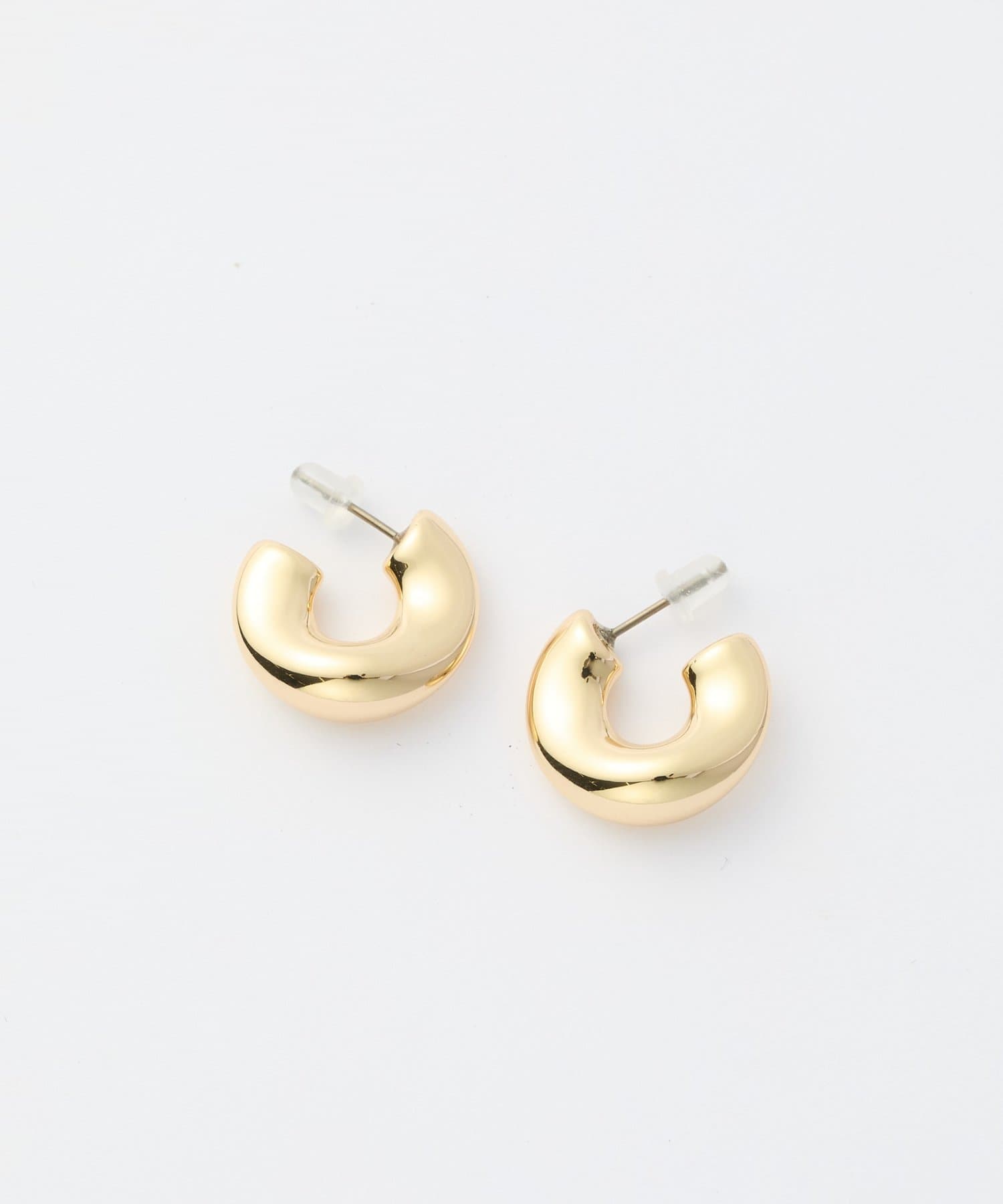 DISCOAT(ディスコート) 【GOLDY】ぷっくりニュアンスフープピアス