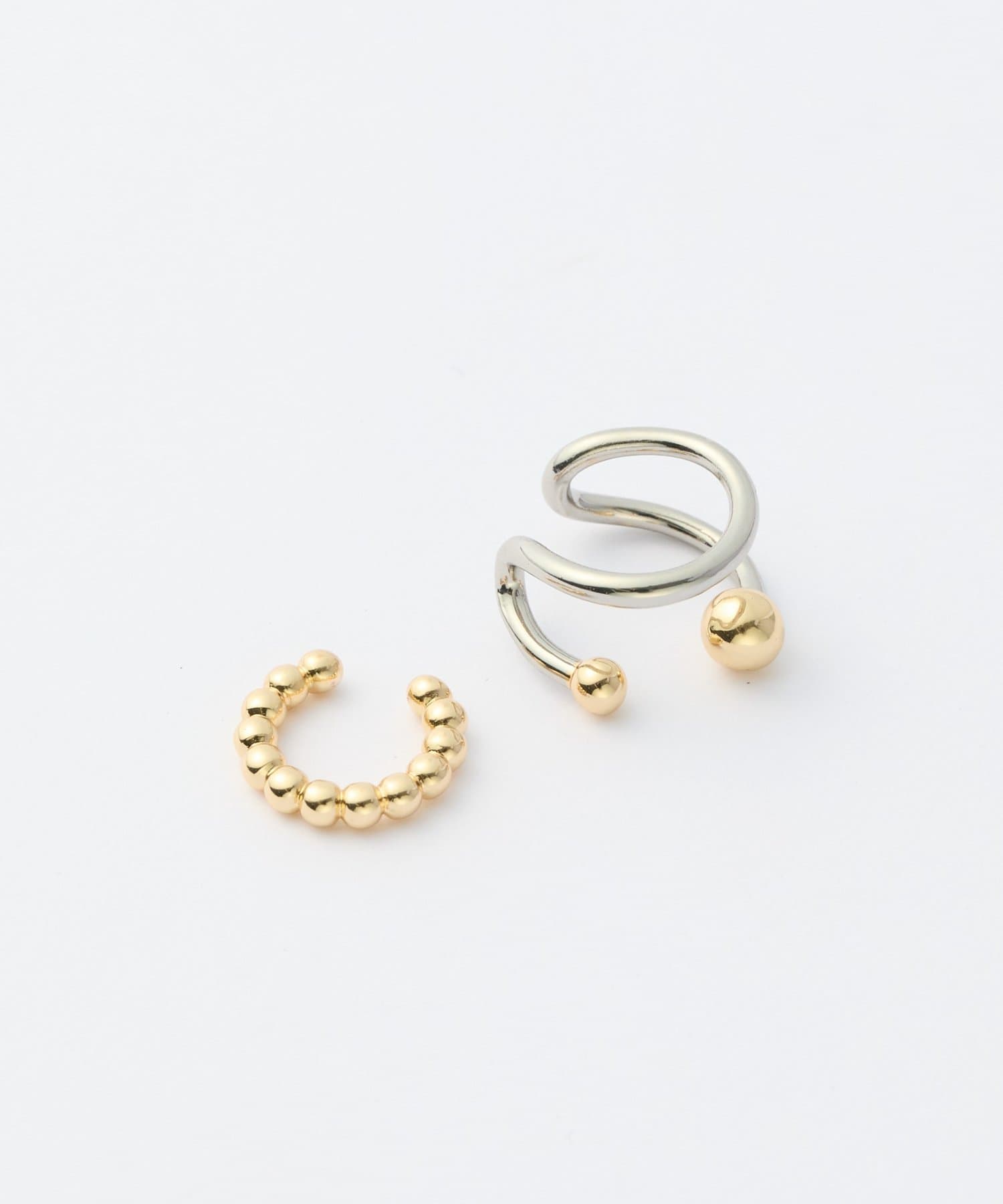 DISCOAT(ディスコート) 【GOLDY】うねツブツブSETイヤカフ