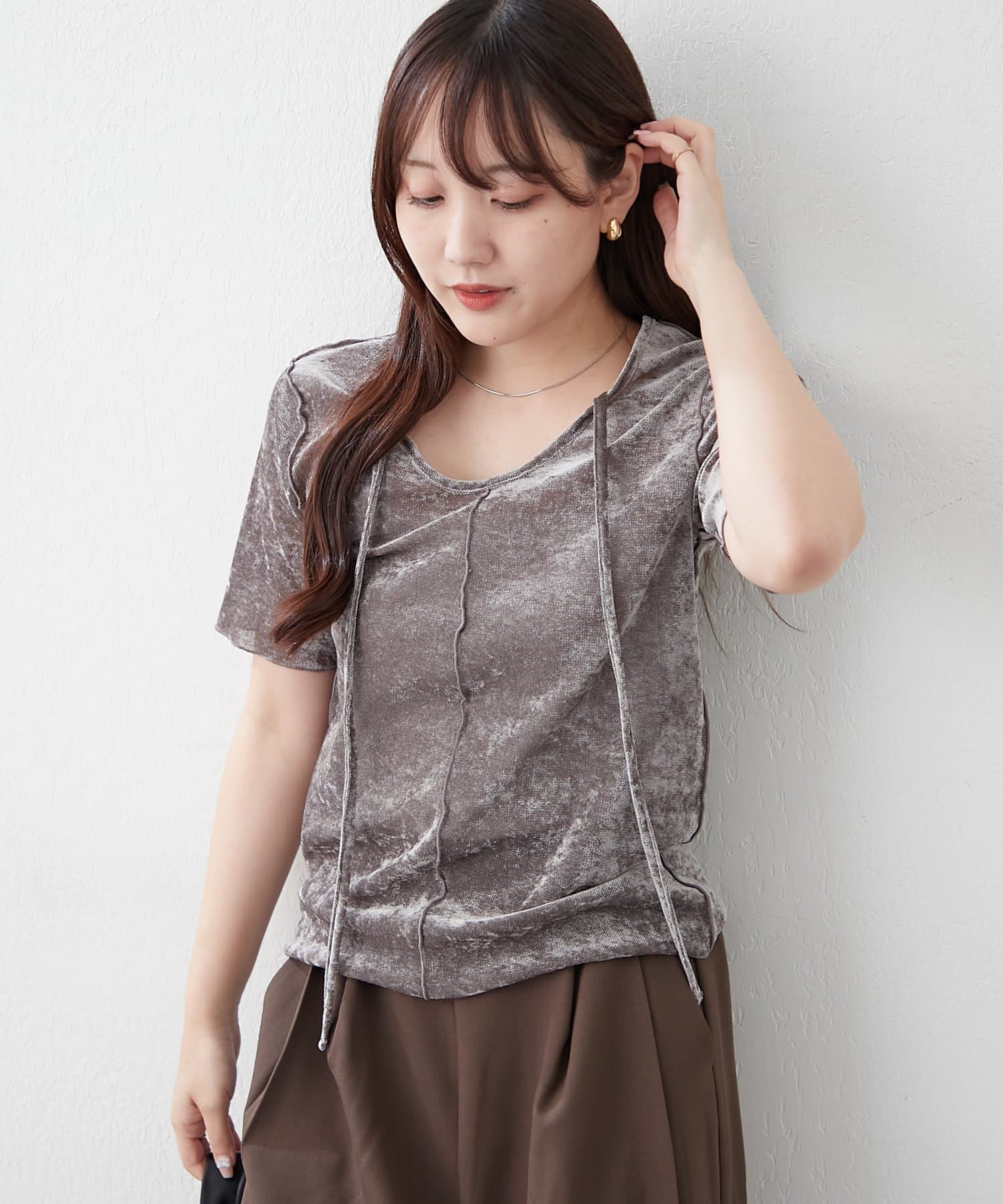 NICE CLAUP / OLIVE des OLIVE OUTLET(ナイスクラップ  / オリーブ デ オリーブ アウトレット) 【RMAF】2WAYシアープルオーバー