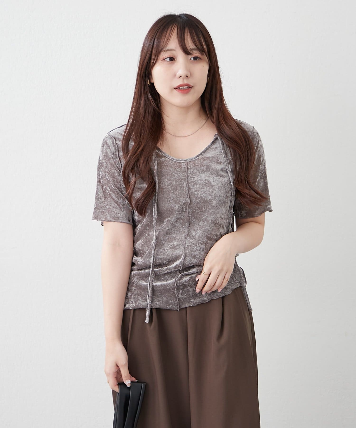 NICE CLAUP / OLIVE des OLIVE OUTLET(ナイスクラップ  / オリーブ デ オリーブ アウトレット) 【RMAF】2WAYシアープルオーバー