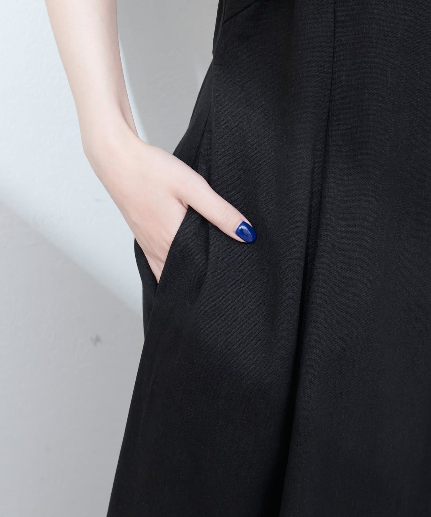 NICE CLAUP / OLIVE des OLIVE OUTLET(ナイスクラップ  / オリーブ デ オリーブ アウトレット) 【natural couture】osonoリネン混ねじりキャミワンピース