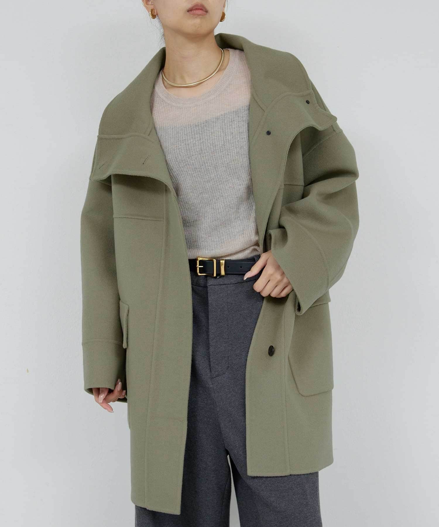 GALLARDAGALANTE 【HERITANOVUM】ライナー付きコート HERITANOVUM】スタンドカラーリバーコート | GALLARDAGALANTE(ガ
