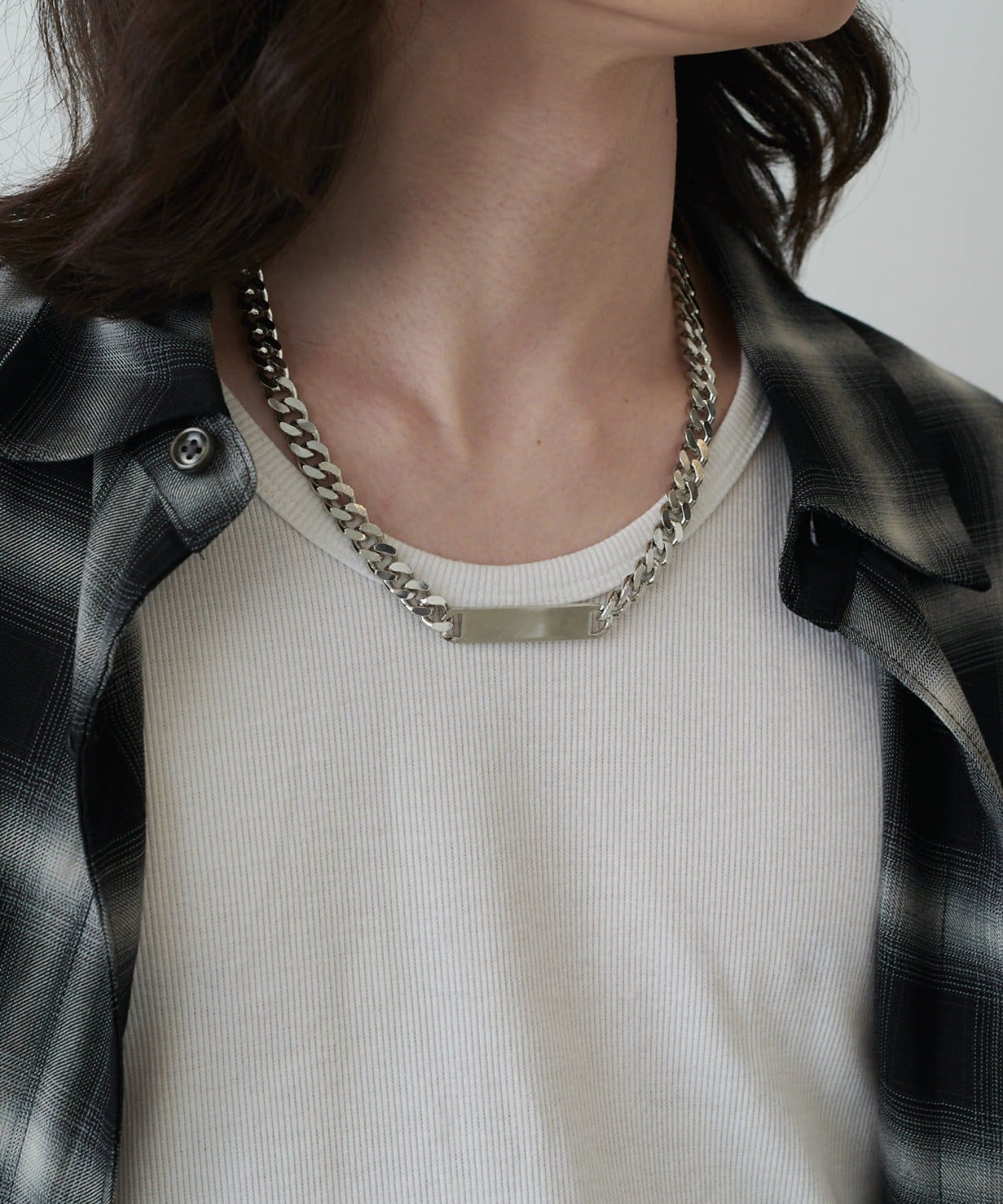 Lui's(ルイス) Ah Necklace / 03 (プレートチェーンネックレス)