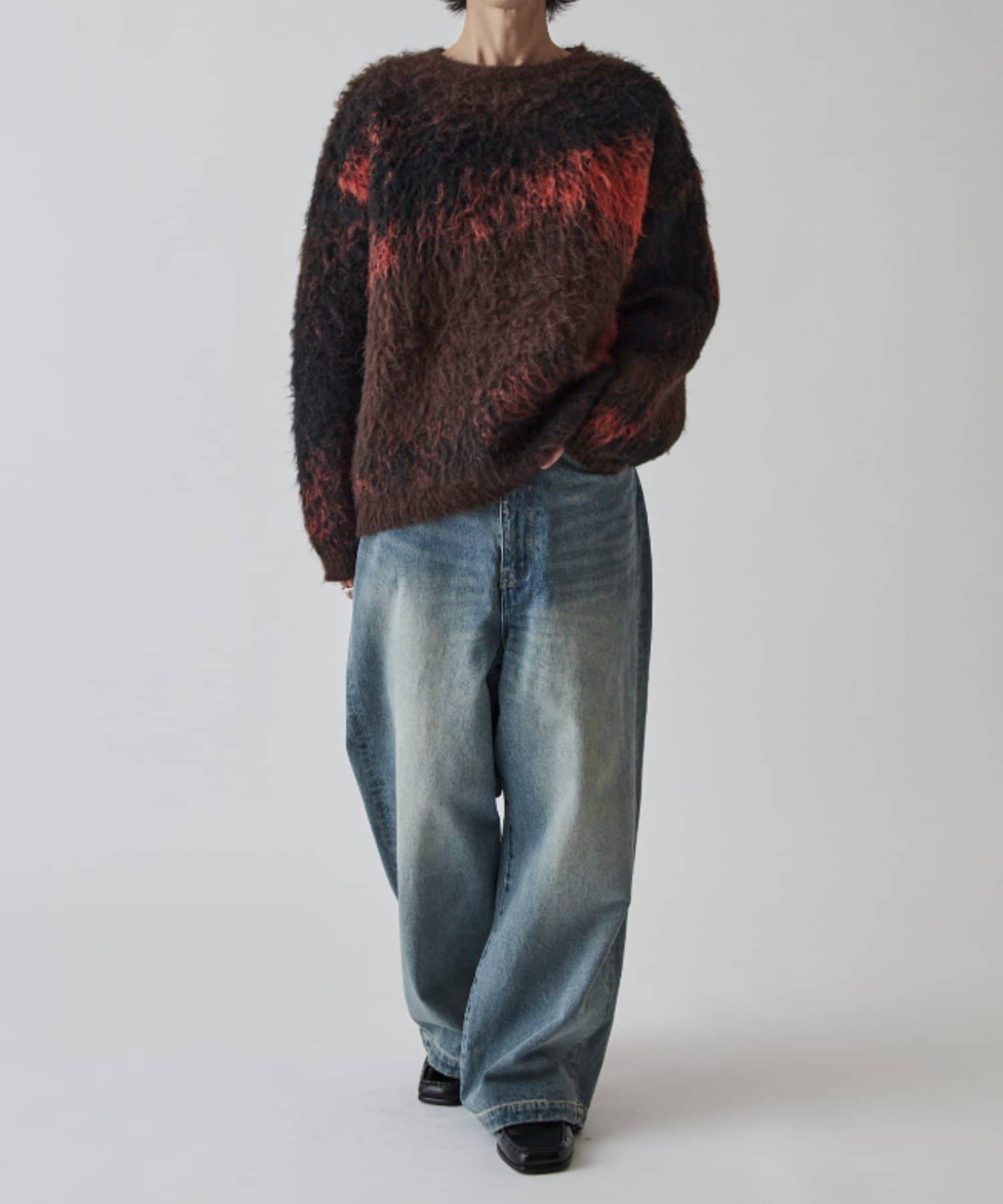 Lui's(ルイス) グラデーションシャギーニット