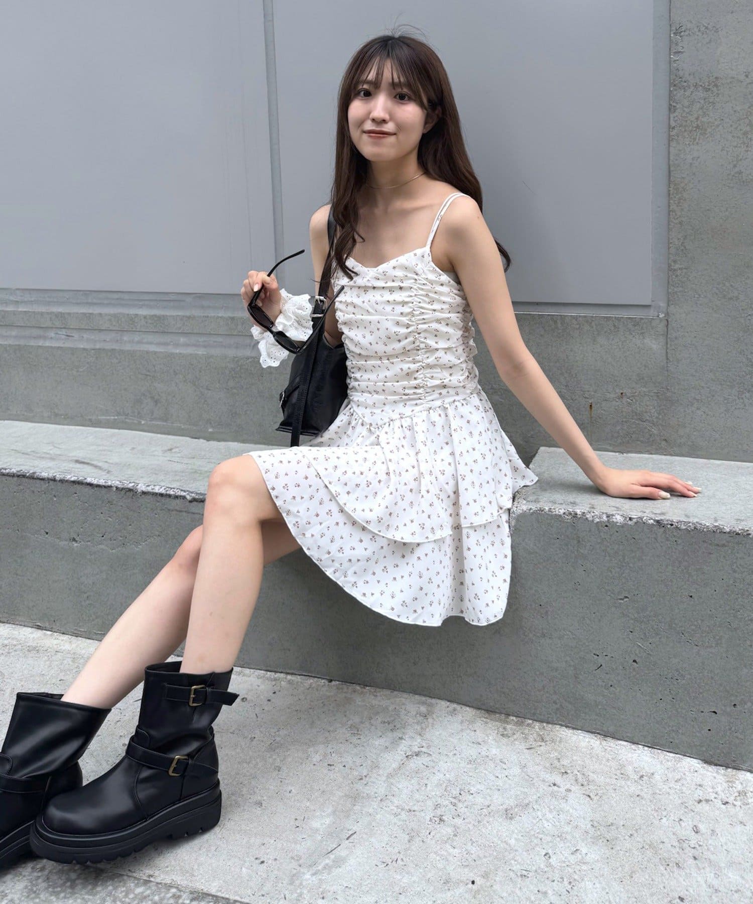 ストラップレス フリルミニワンピ 春夏お洒落ガーリー系 597e31e12020a4b160b431aa3ca98a