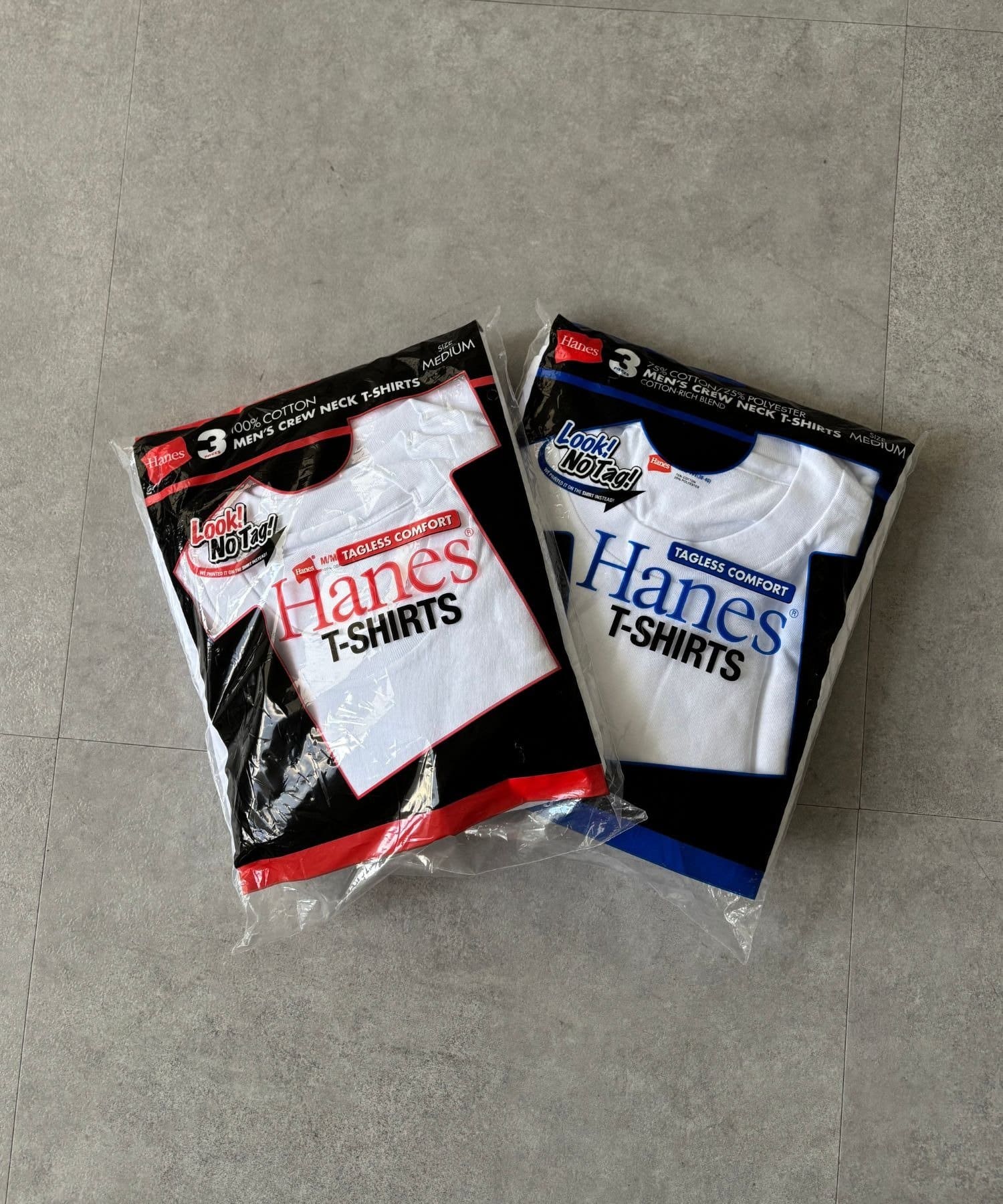 LOCUST(ローカスト) 【Hanes】【3枚組】赤ラベルクルーネックTシャツ