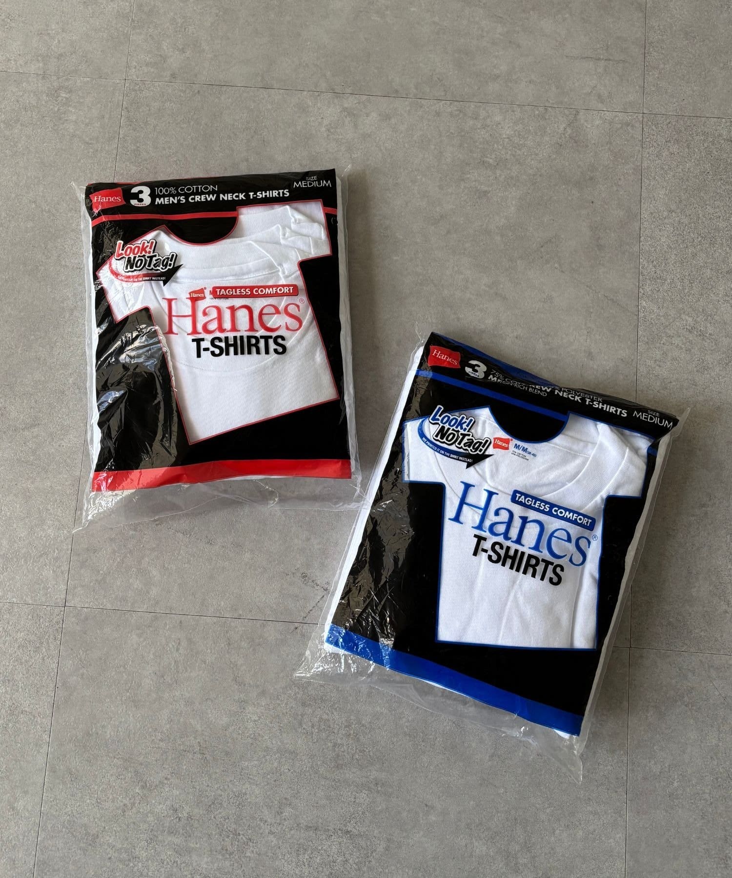 LOCUST(ローカスト) 【Hanes】【3枚組】赤ラベルクルーネックTシャツ