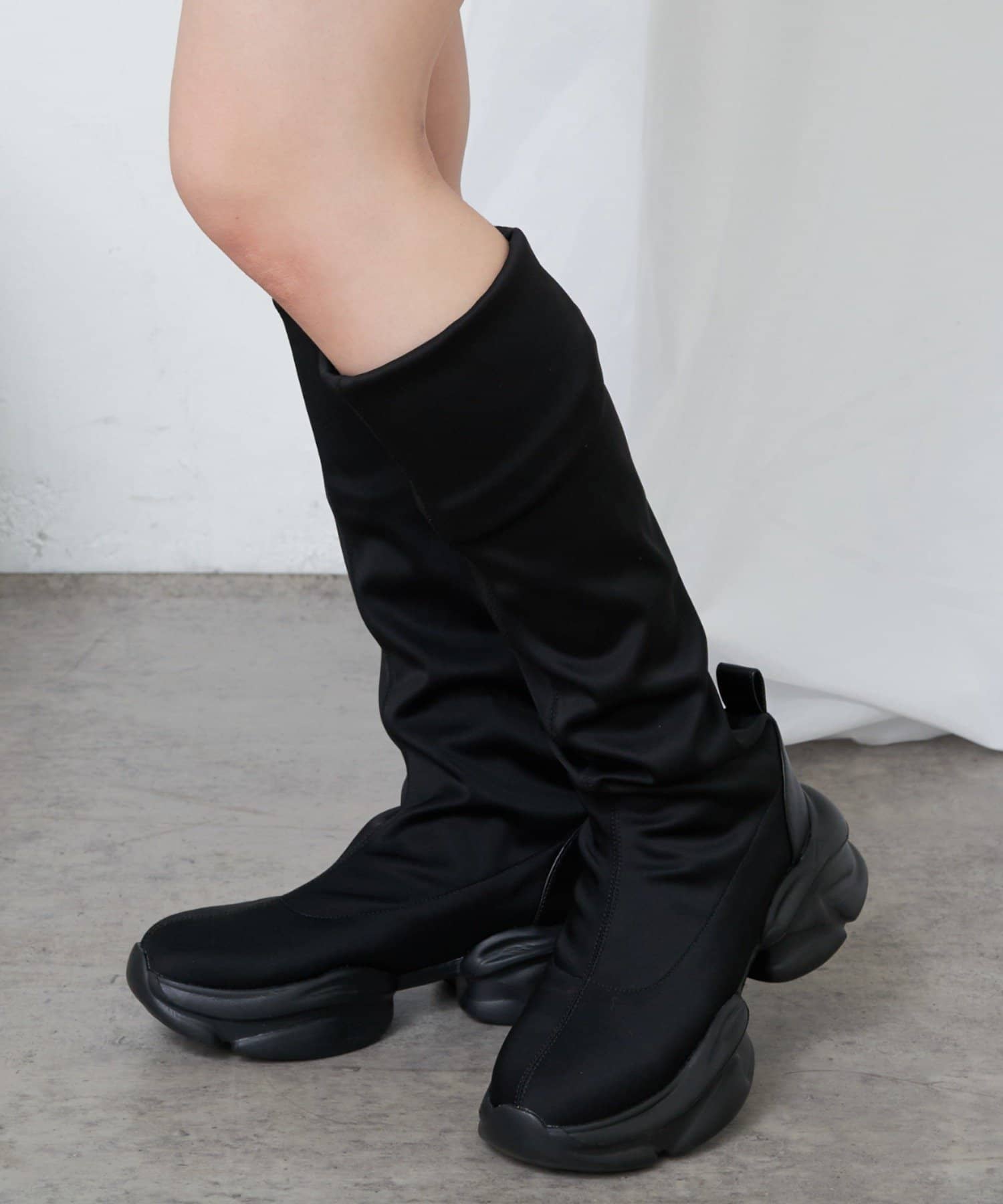 OUTLET(アウトレット) 【RAY CASSIN】サイハイストレッチブーツ