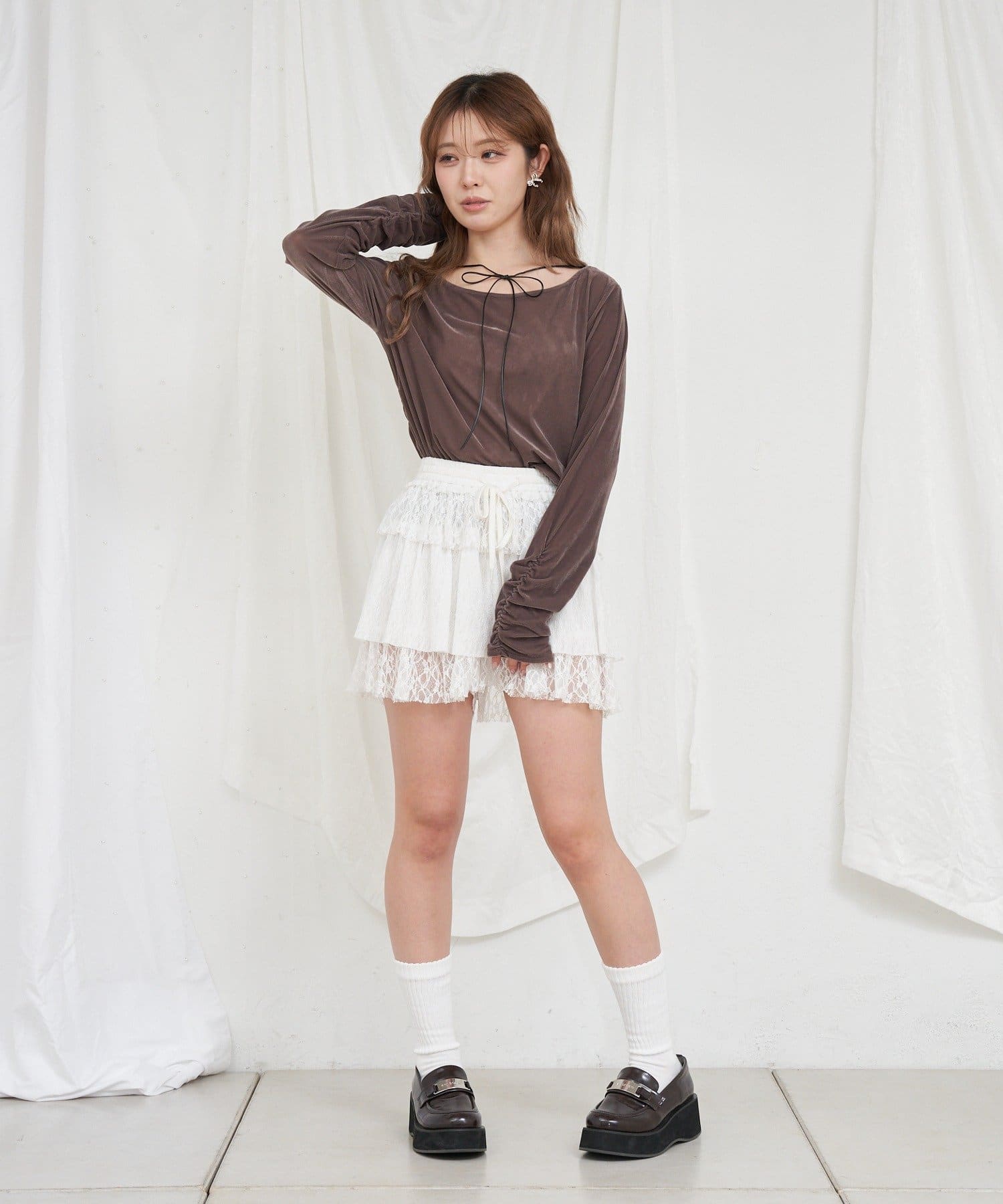 RAY CASSIN】柄シアーインナー / ベロア見え | OUTLET(アウトレット