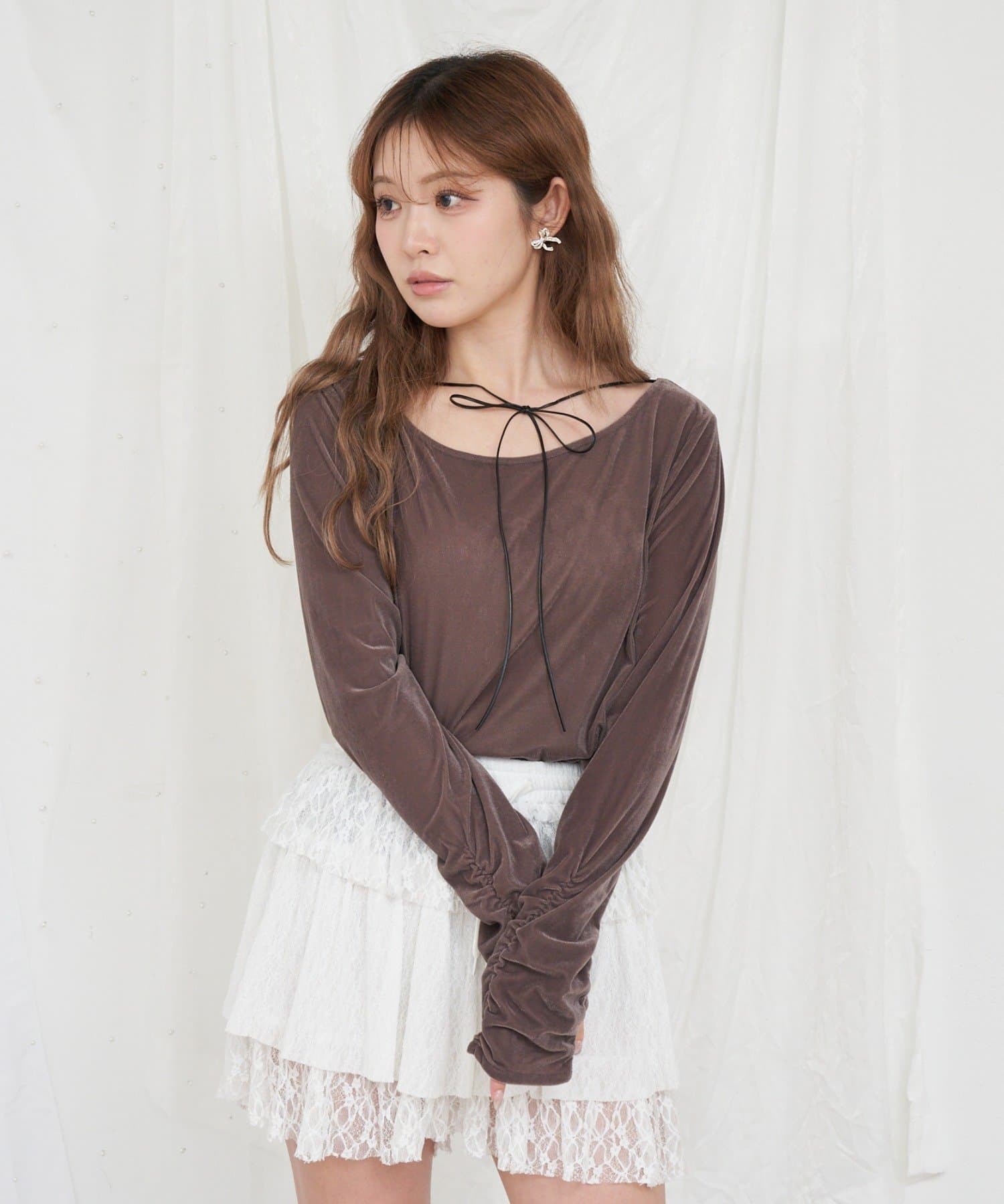 ステラ・ルー - かおりんページです♡ RAY CASSIN】柄シアーインナー / ベロア見え | OUTLET