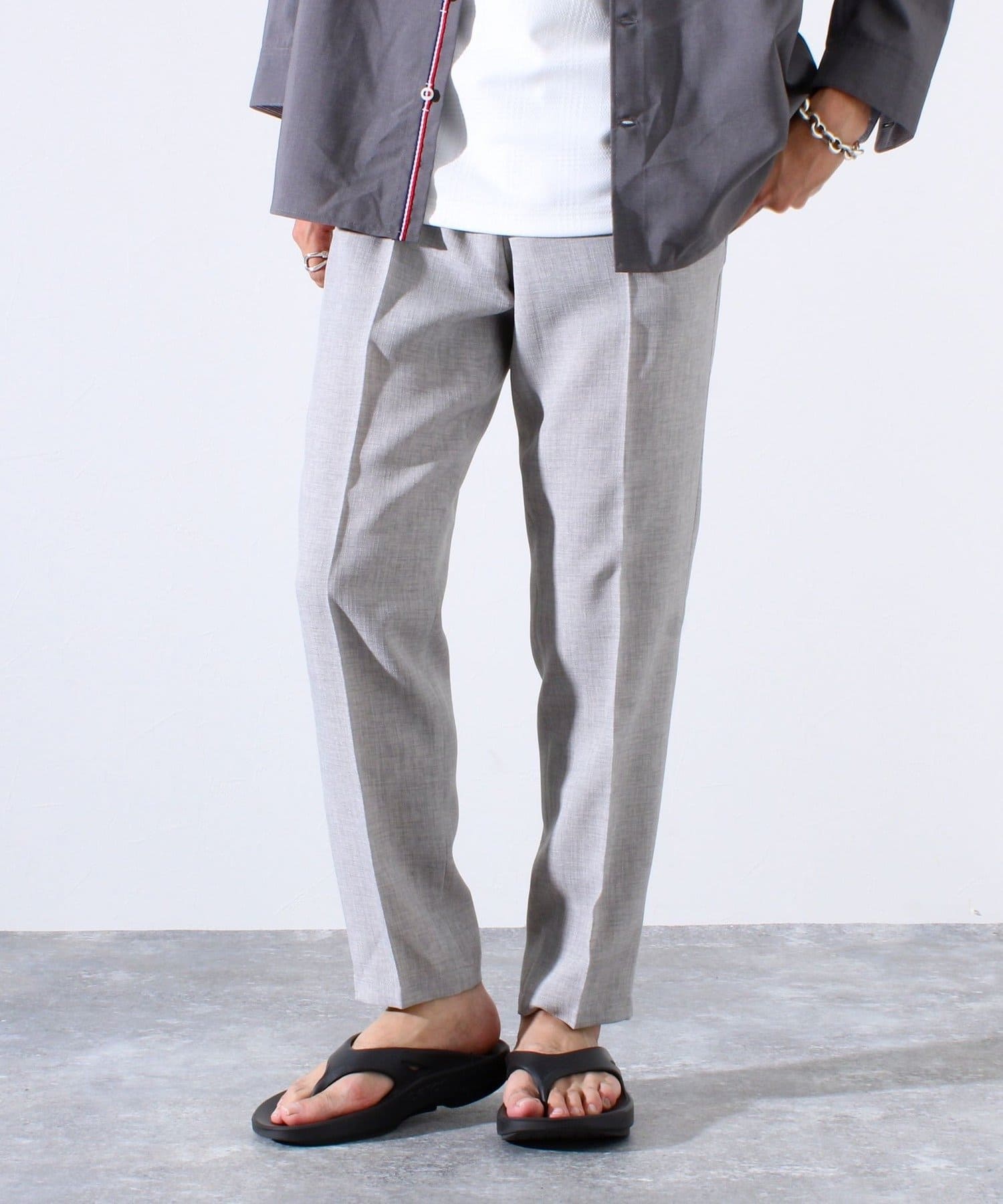 FREDY & GLOSTER(フレディ アンド グロスター) 【新色追加】【セットアップ対応】リネンライクキャンバス イージーパンツ